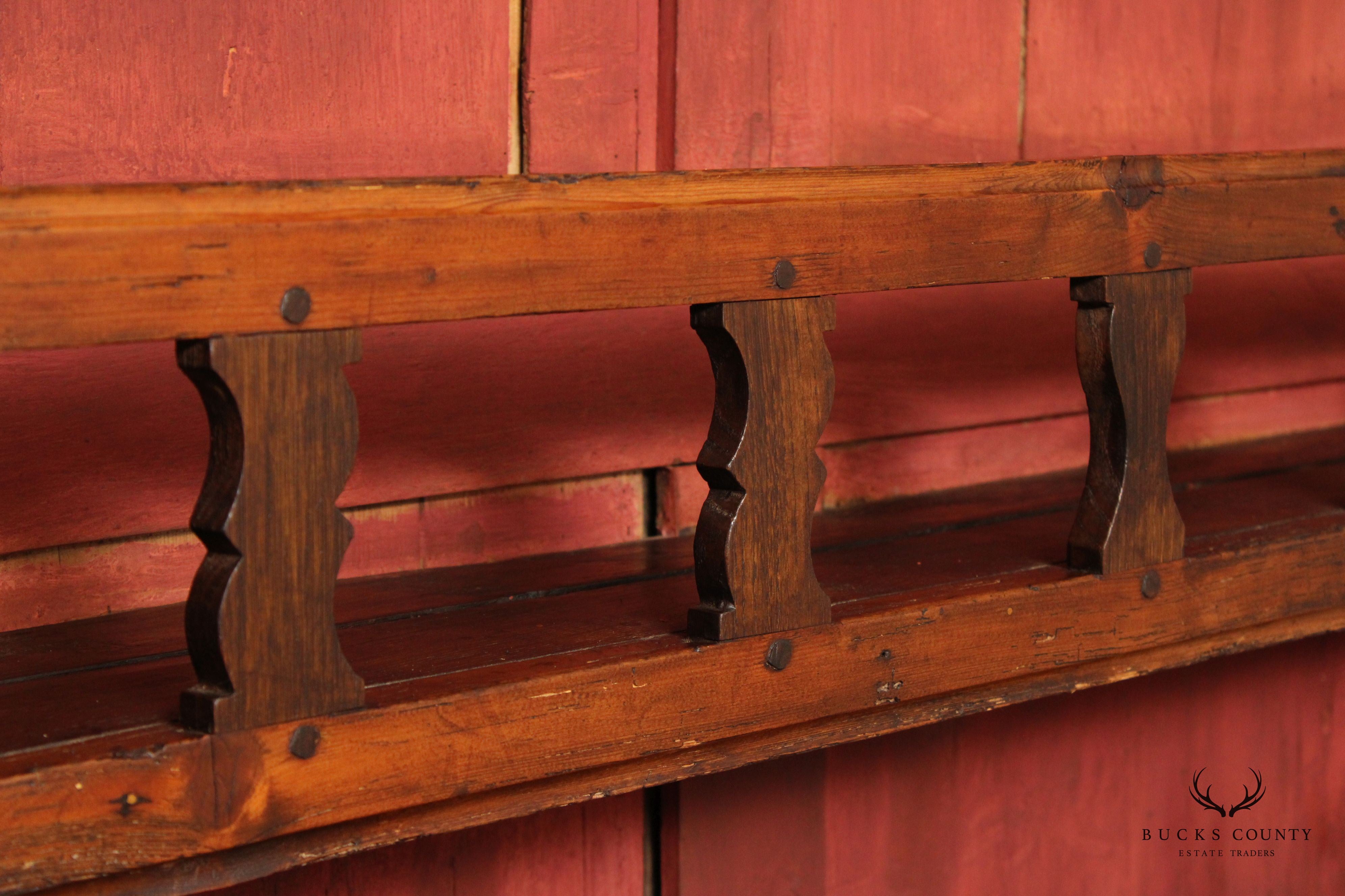 Antique French Country Vaisselier Tall Plate Rack
