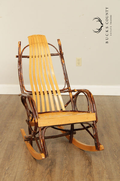 Watauga Creek - Hickory and bent twig Amish Rocker