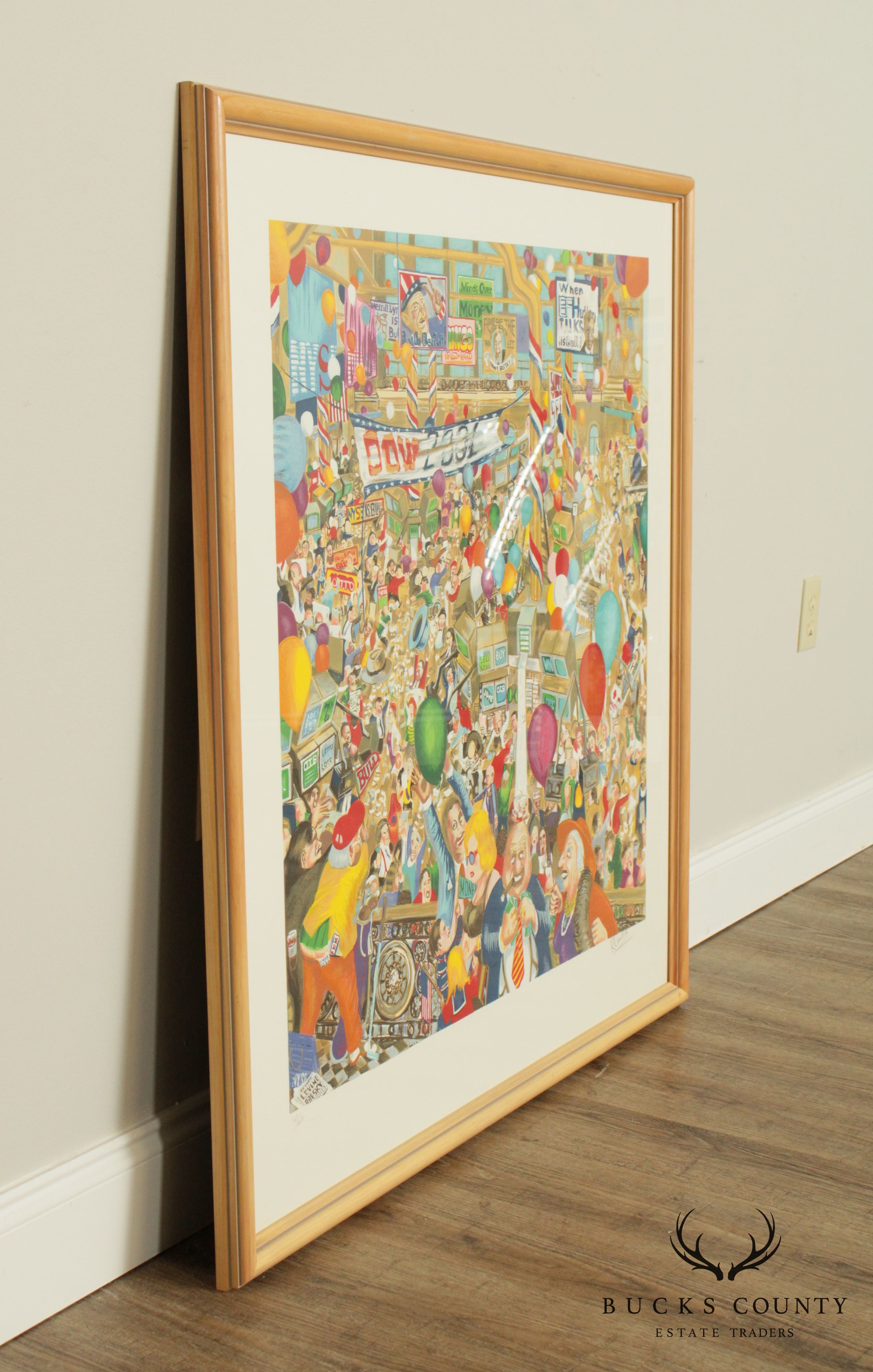 Robert Cenedella, "2001-A Stock Odyssey" Serigraph