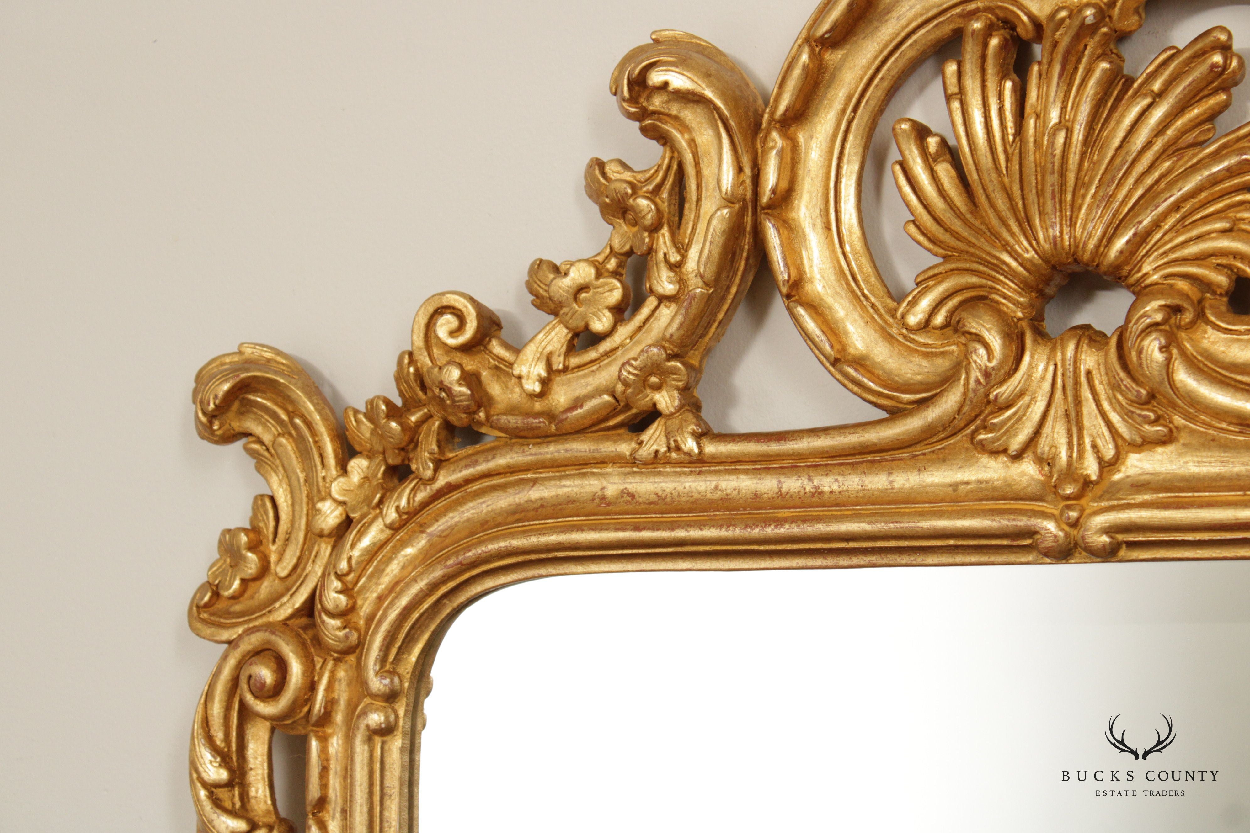 Italian Rococo Style Giltwood Wall Mirror