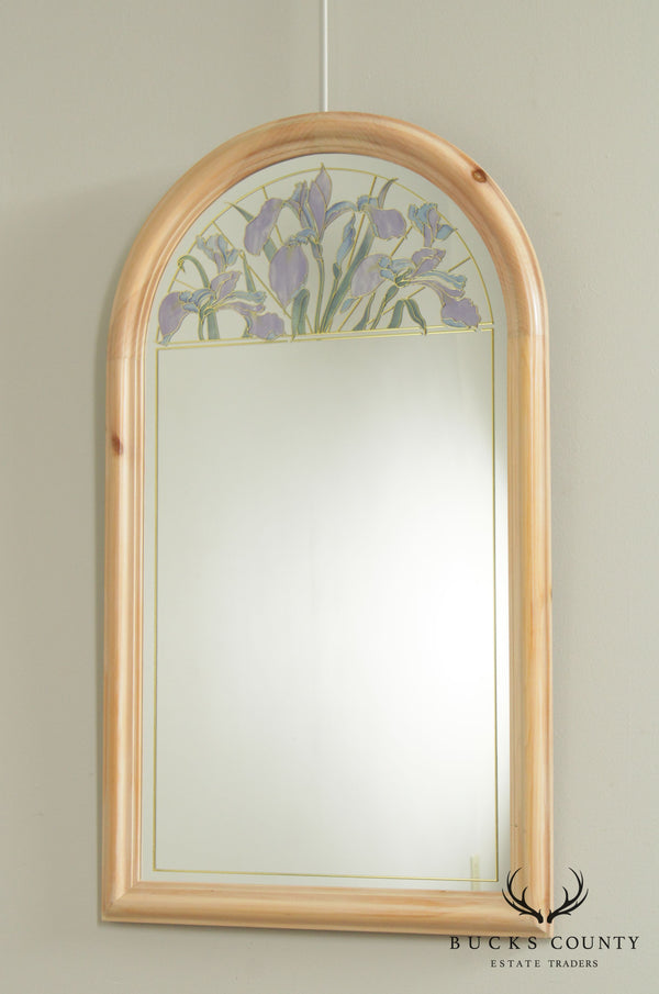 Pine Framed Iris Wall Mirror