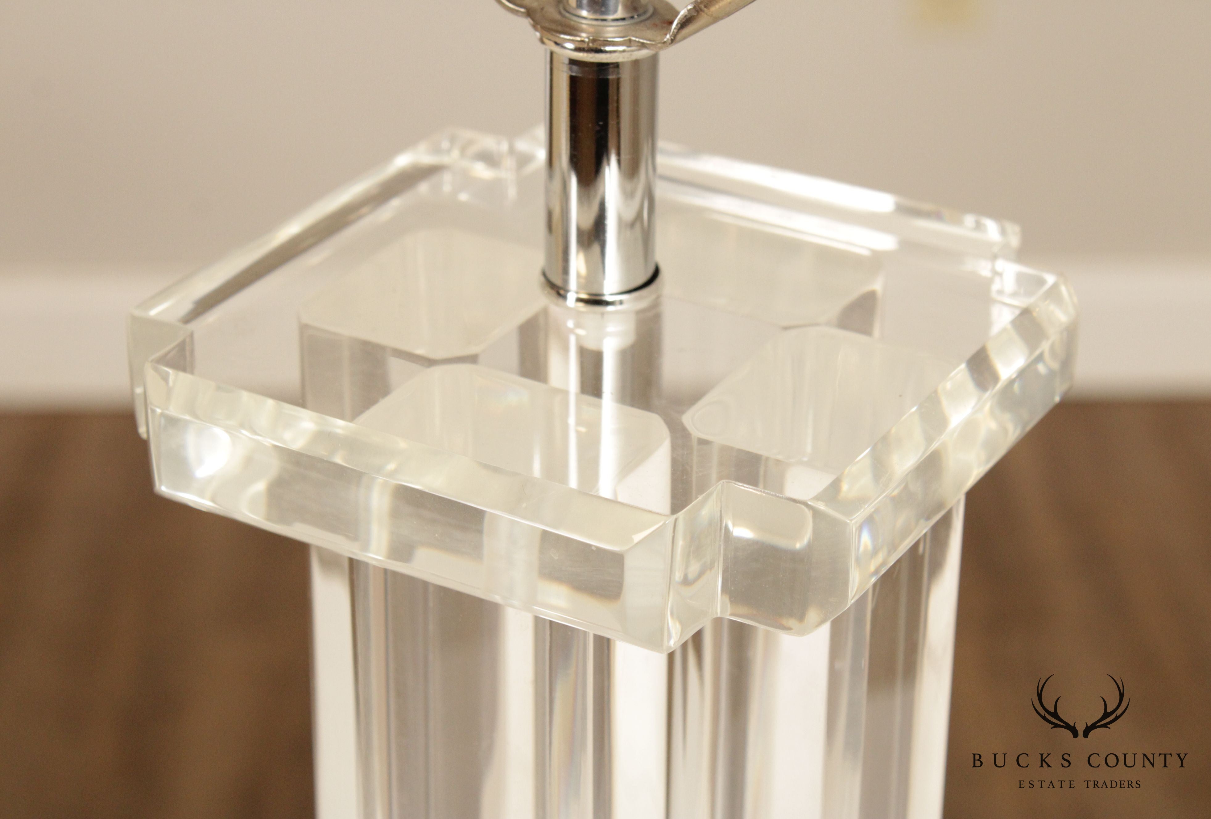 Clearlite by Bauer Vintage Acrylic Table Lamp