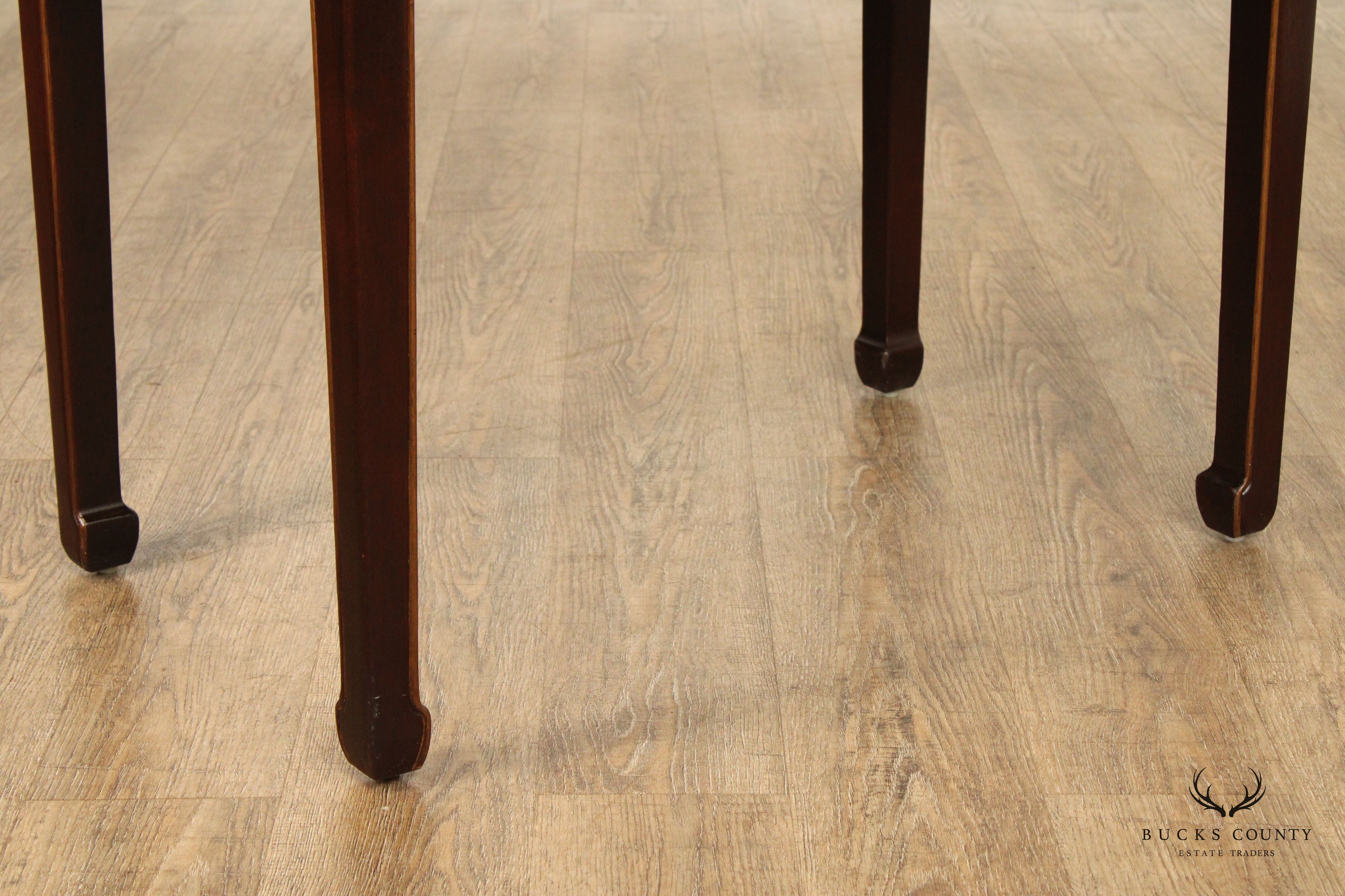Henredon Chinoiserie Decorated Mahogany Side Table