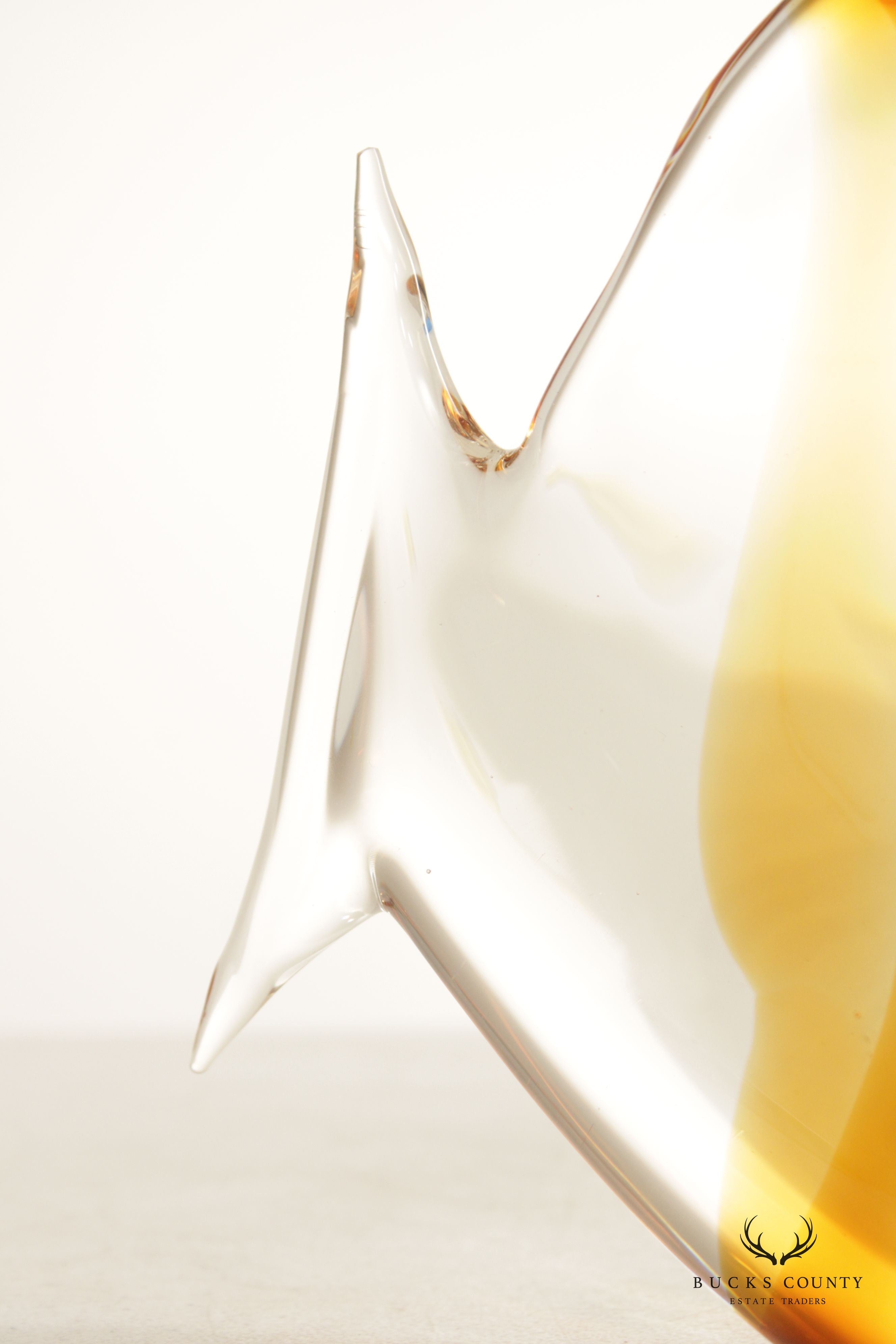 Murano Style Glass Butterfly Fish