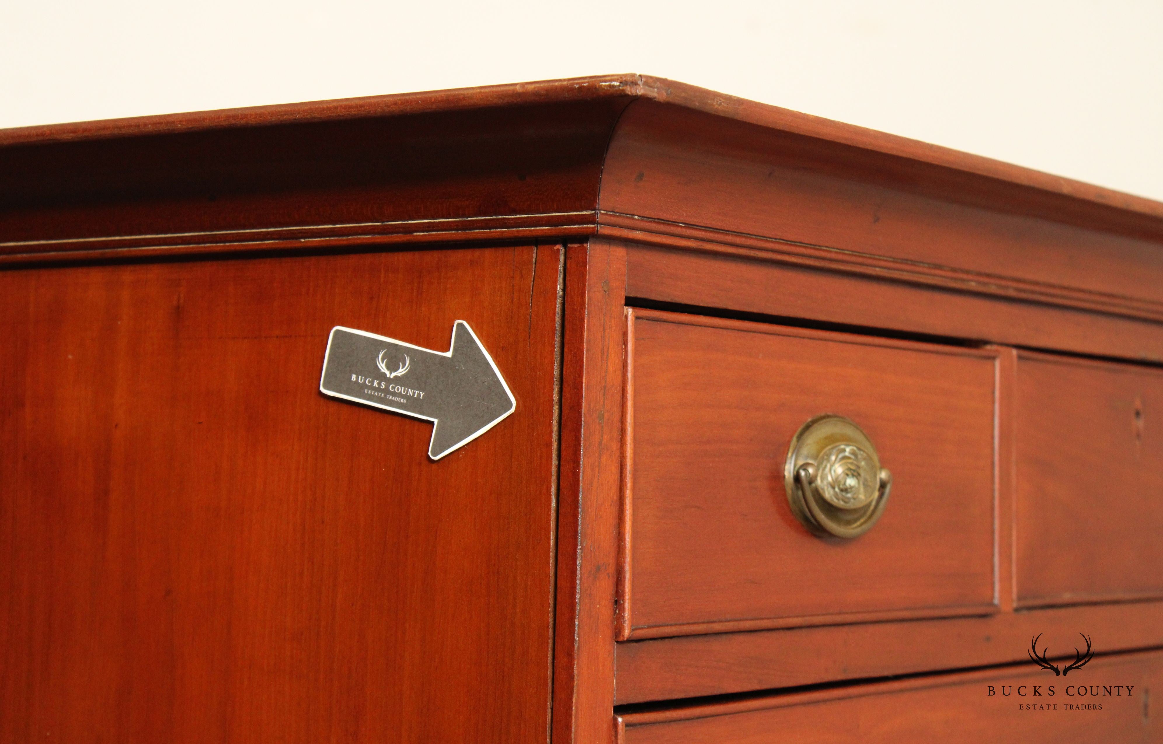 Antique American Cherry Hepplewhite Tall Chest of Drawers