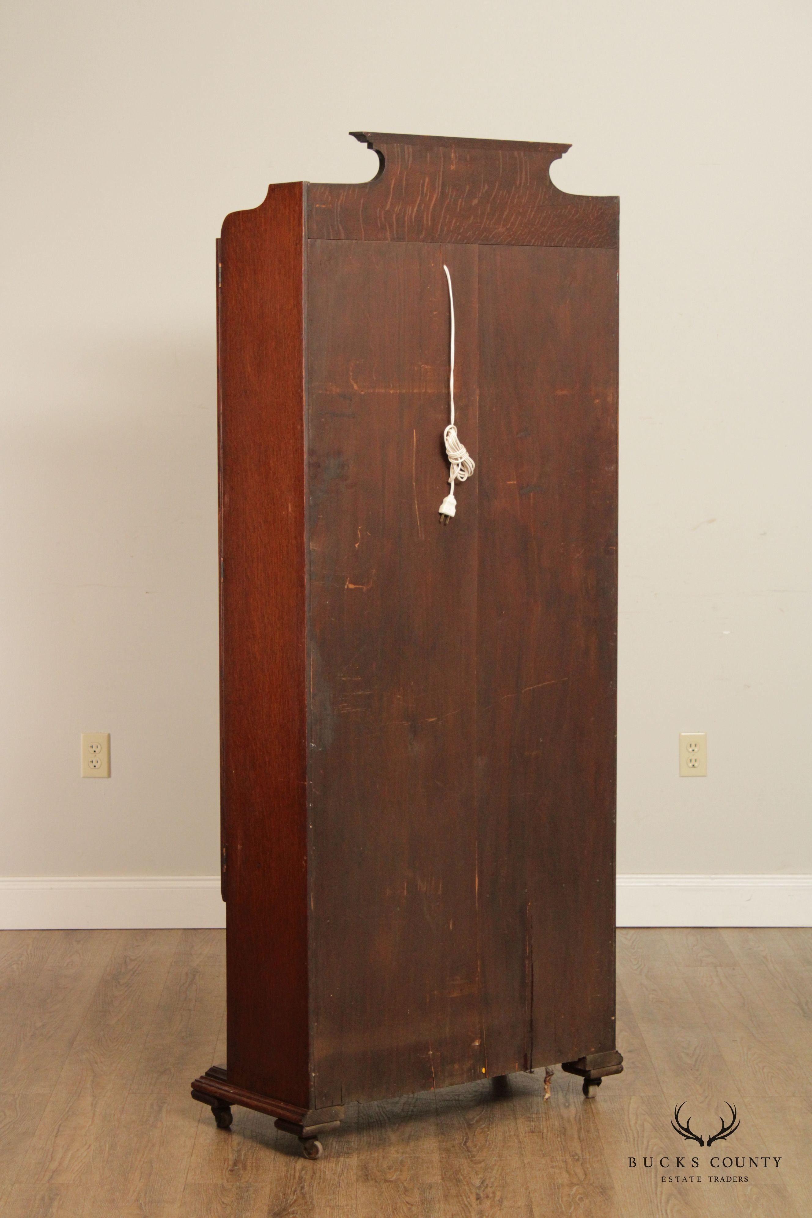 Antique W. D. Allison Co. Antique Oak Dental Cabinet