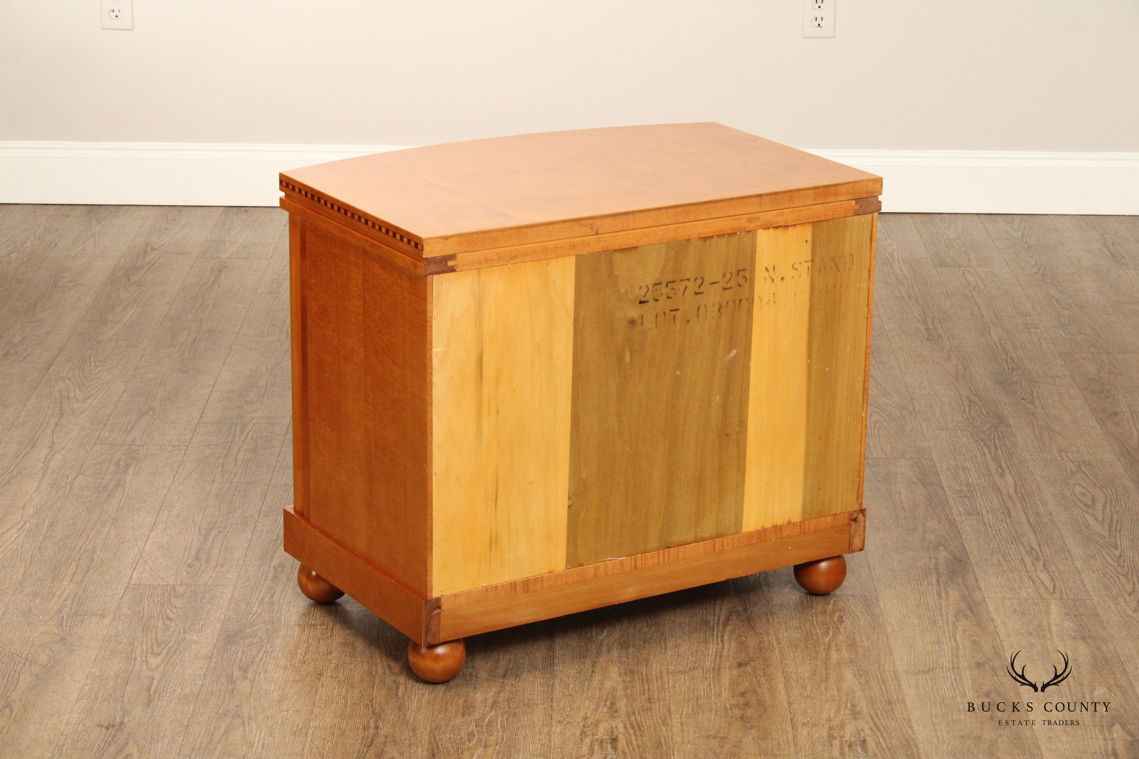 Hickory White Genesis Collection Biedermeier Style Maple Cabinet Nightstand