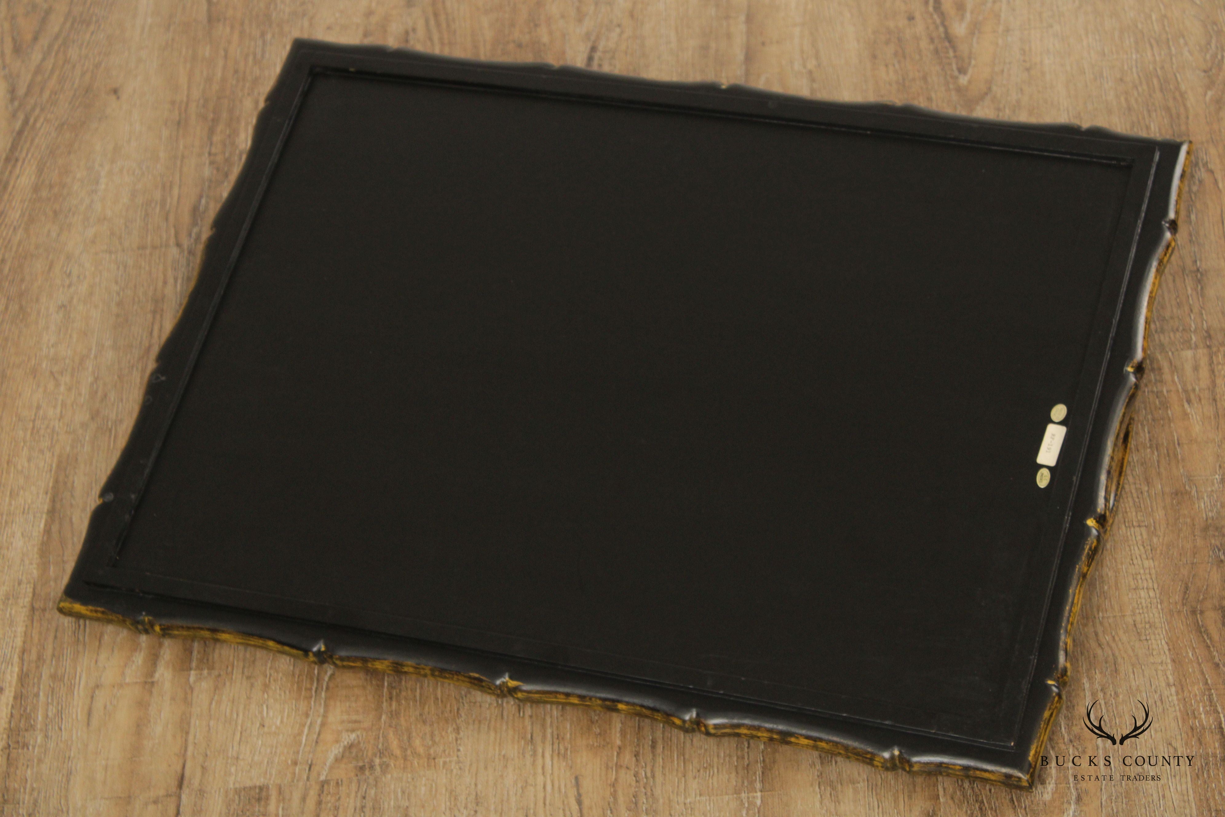 Chinoiserie Style Faux Bamboo Folding Tray Table