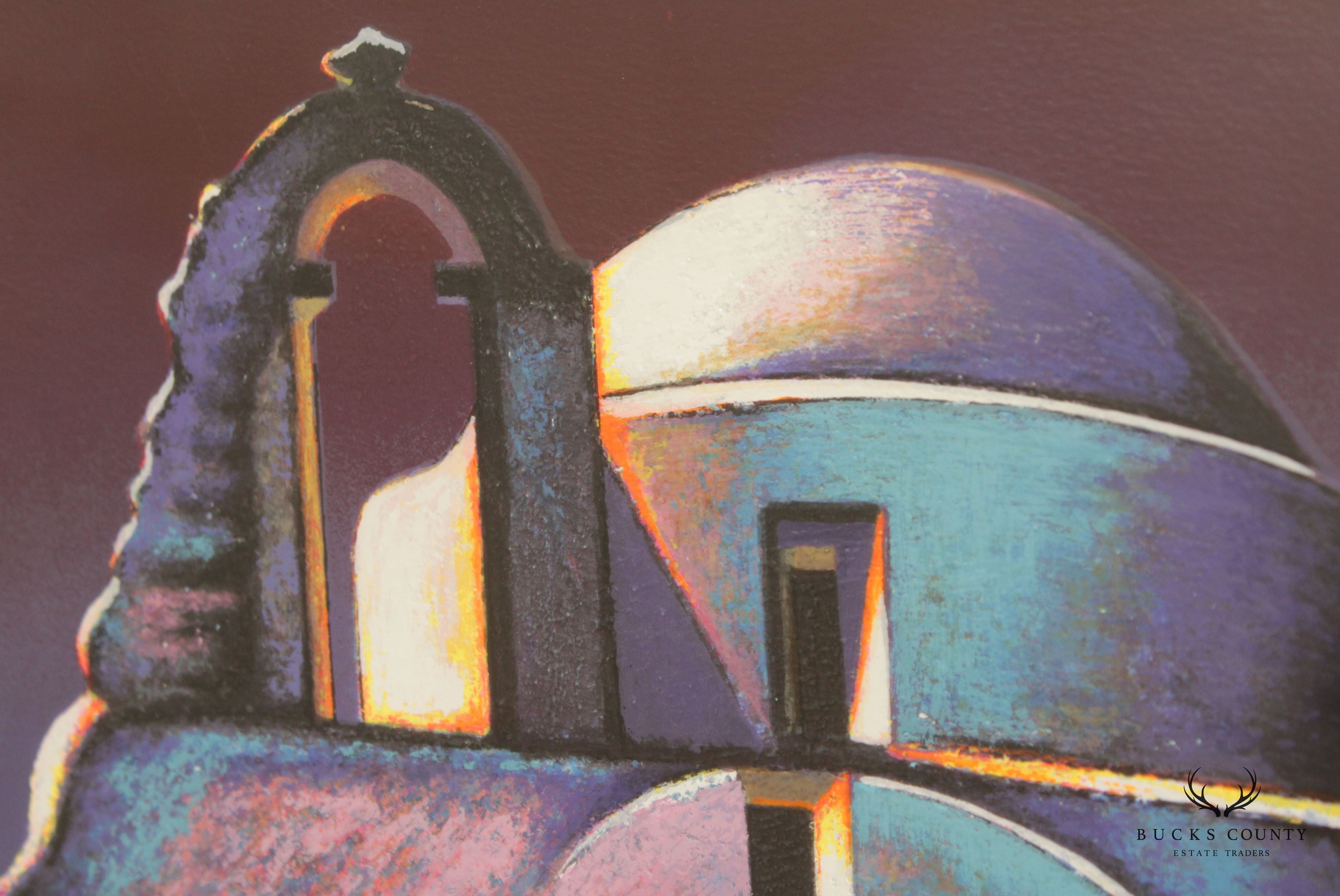 Igor Medvedev 'Byzantium' Serigraph Print, Custom Framed