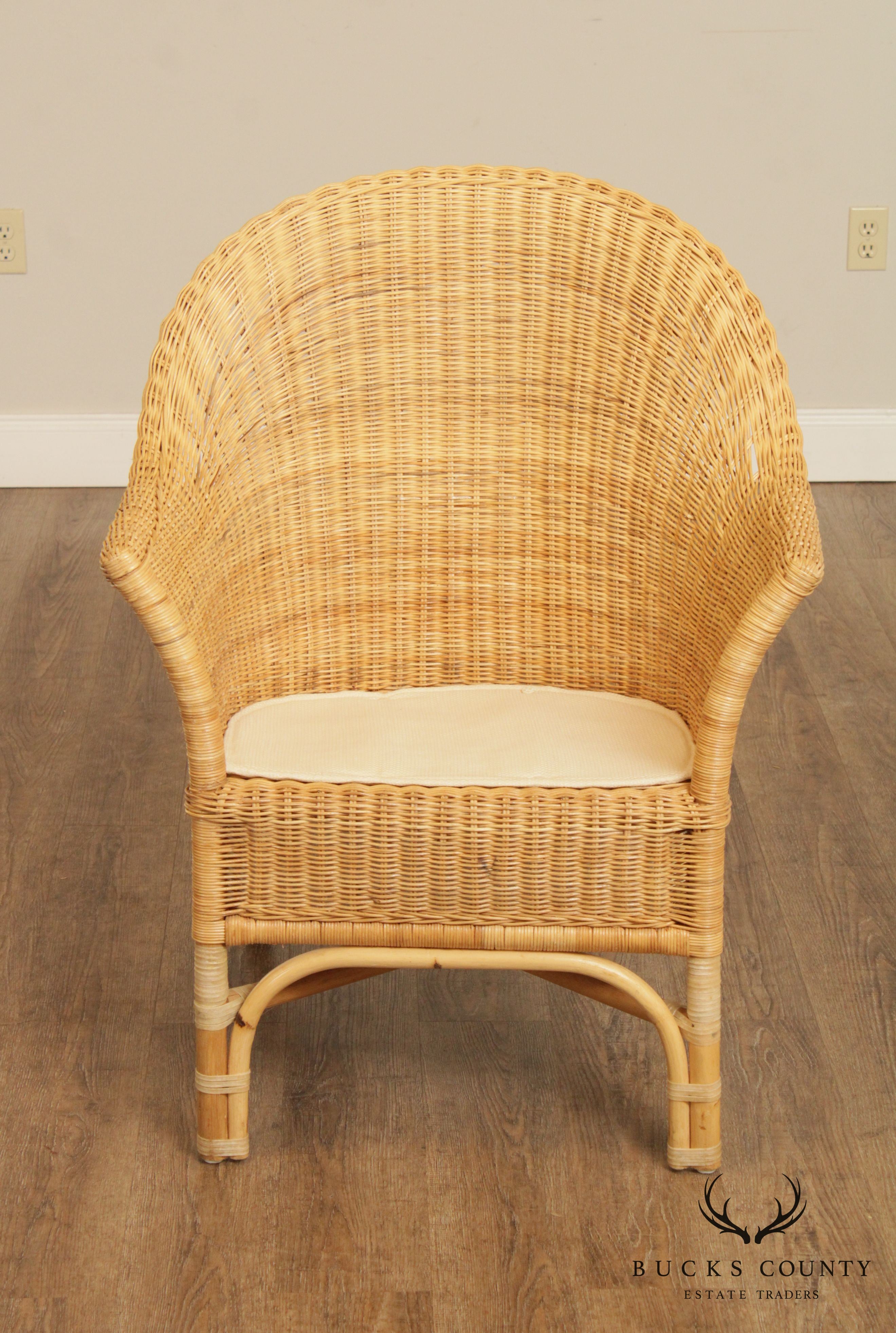 Quality Wicker Rattan Armchair