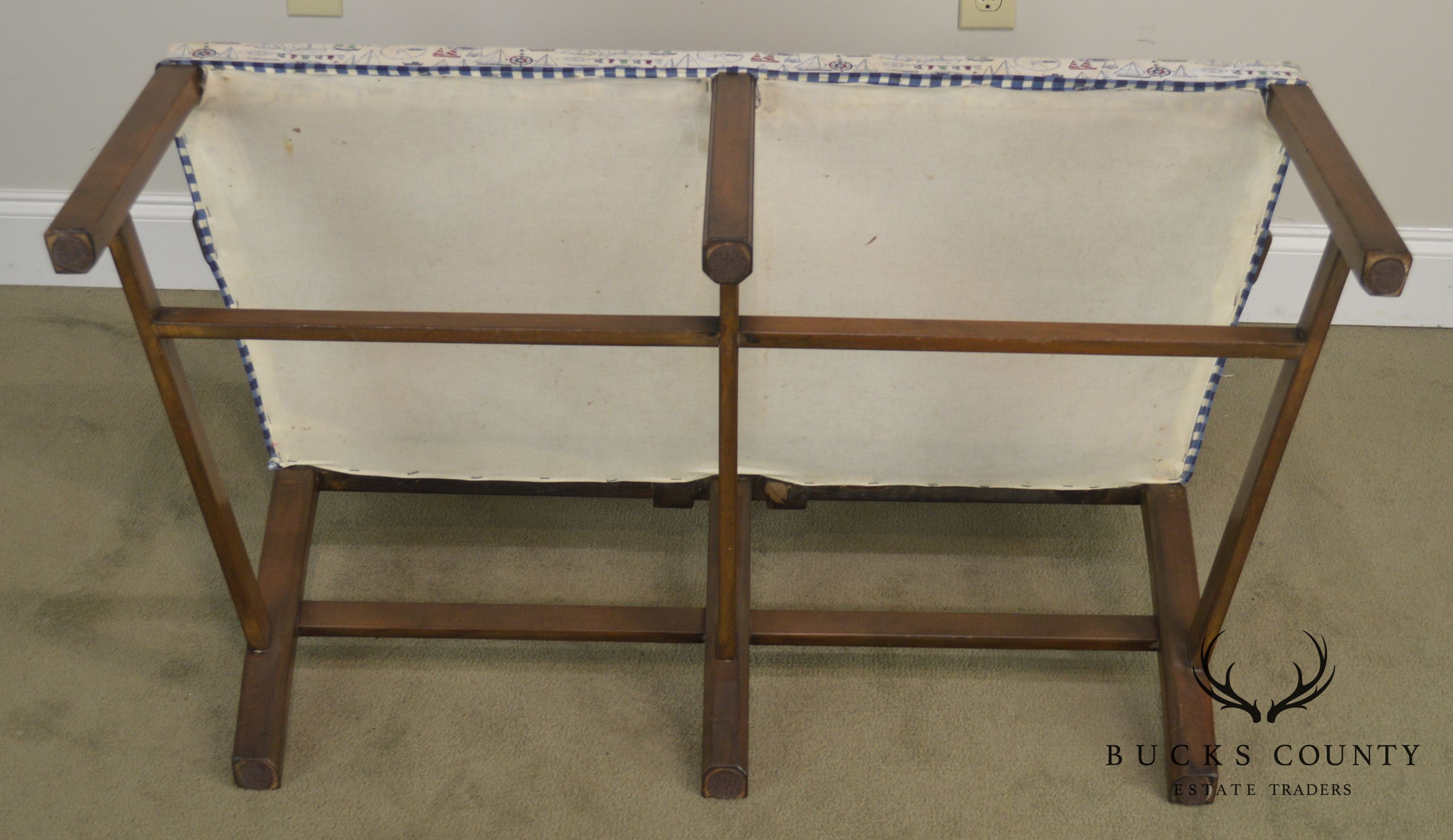 Kittinger Chippendale Style Mahogany Double Back Settee B