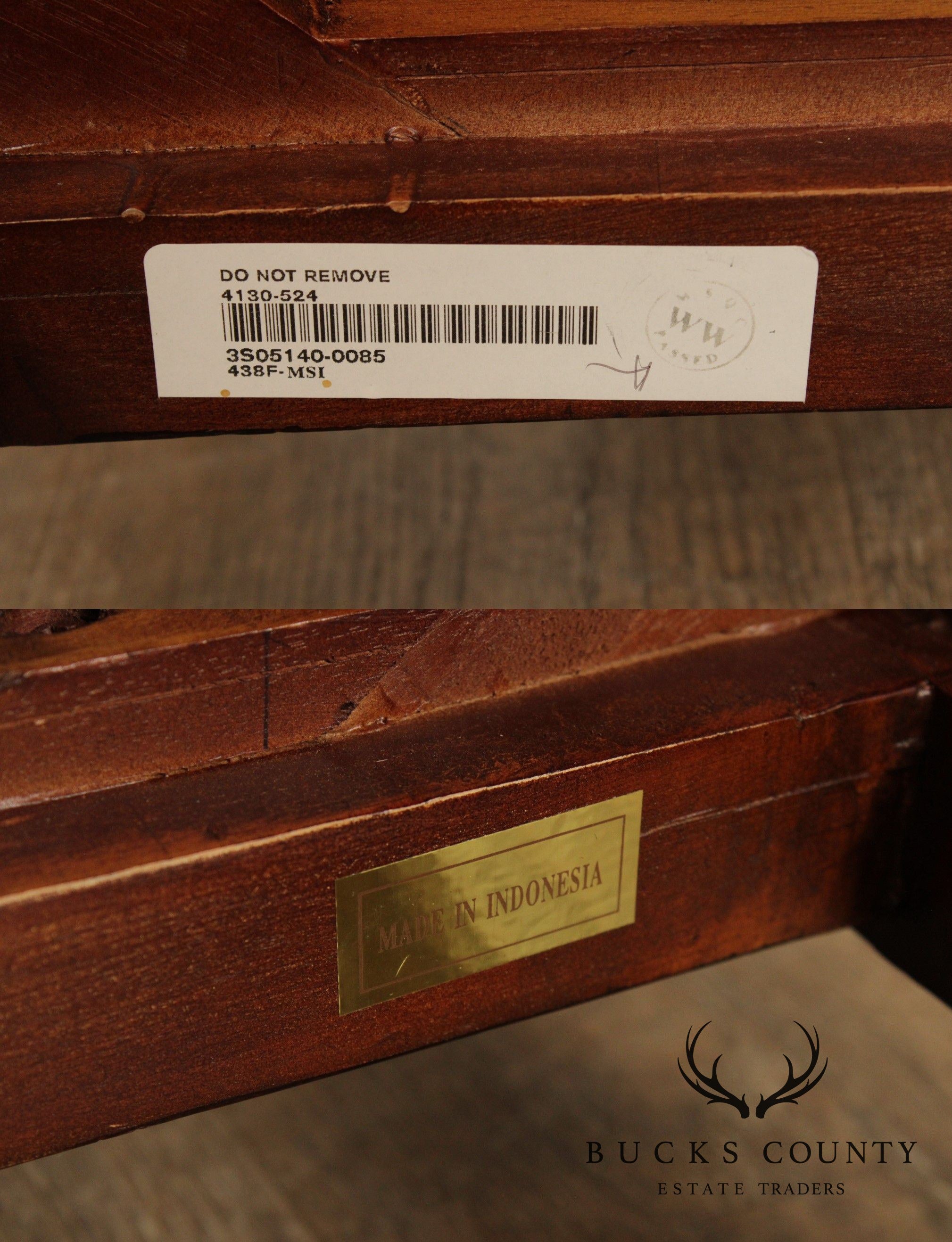 Maitland Smith Georgian Style Carved Mahogany Armchair