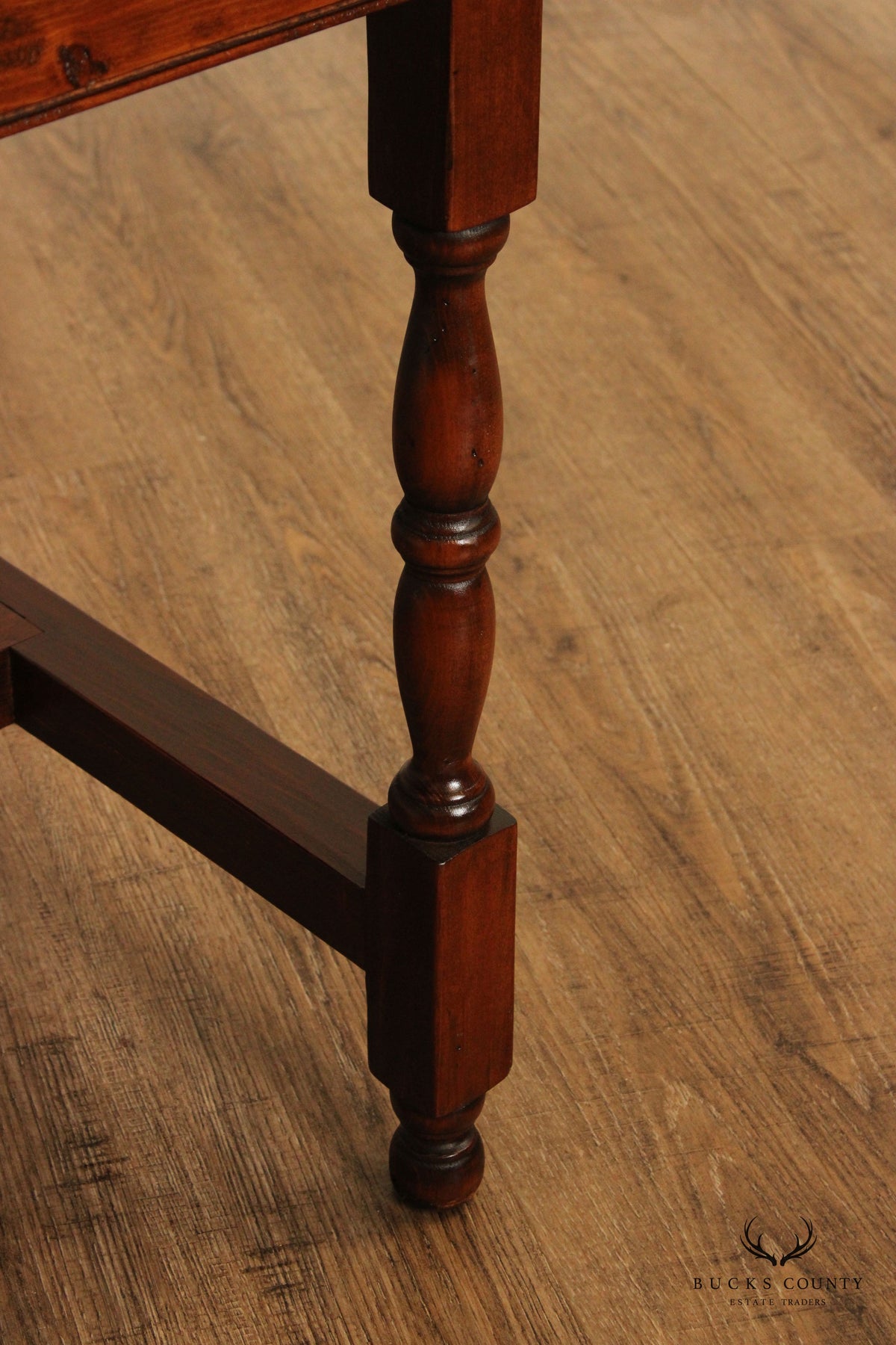 Stephen Von Hohen Farmhouse Style Pine Trestle Dining Table
