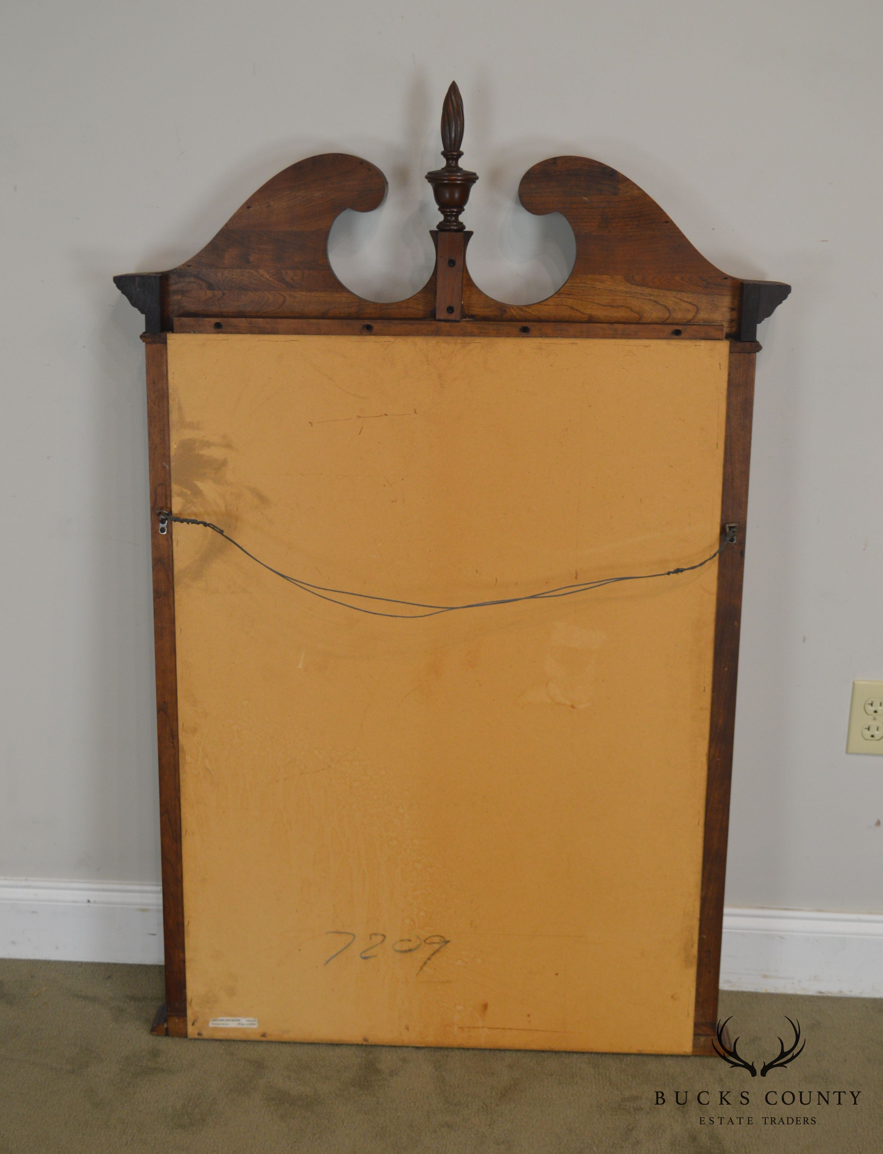 Jamestown Sterling Solid Cherry Arch Top Beveled Wall Mirror