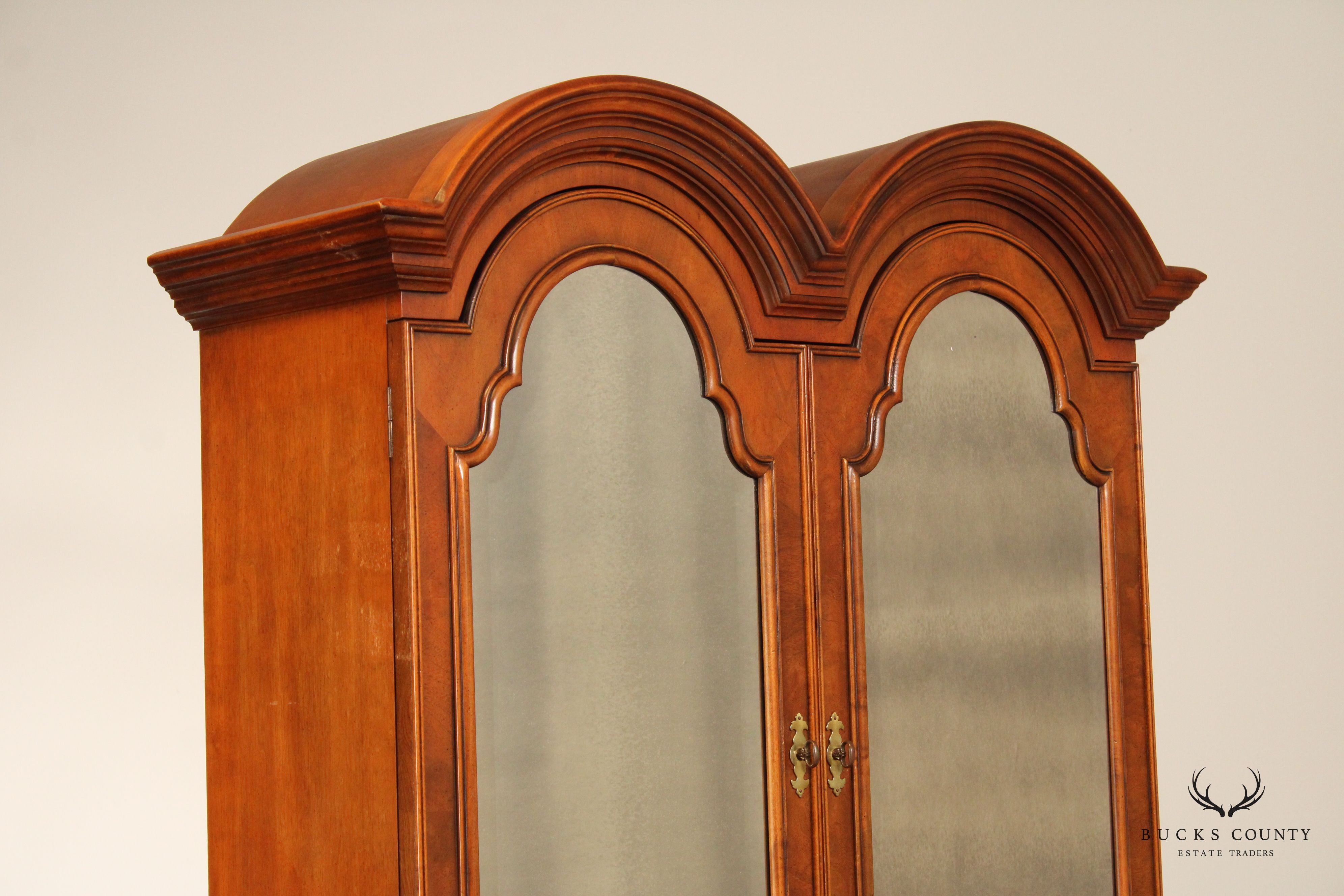 Century 'The British National Trust Collection' Double Bonnet Walnut Secretary Desk