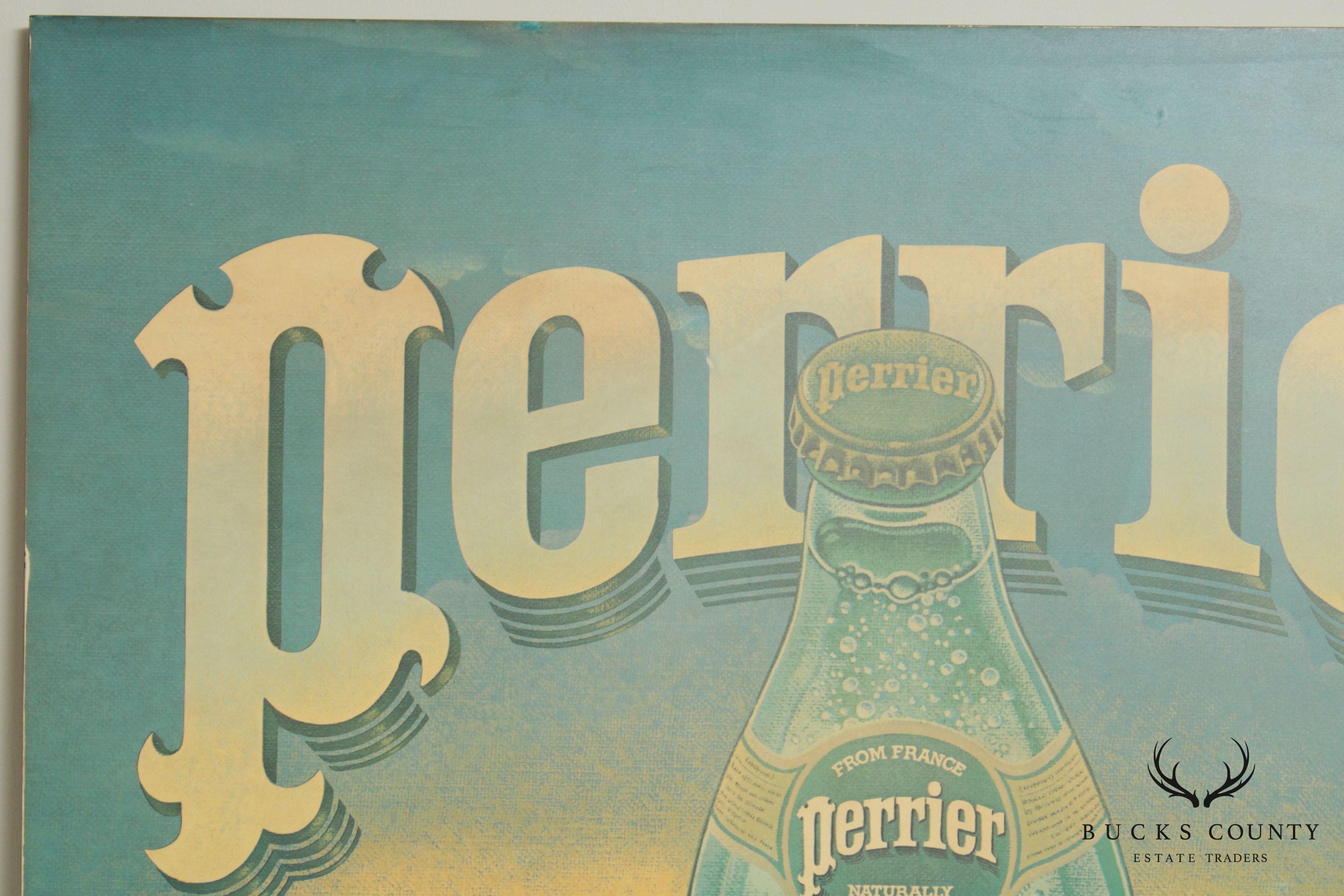 Perrier Large Vintage Decorative Advertising Wall Panel