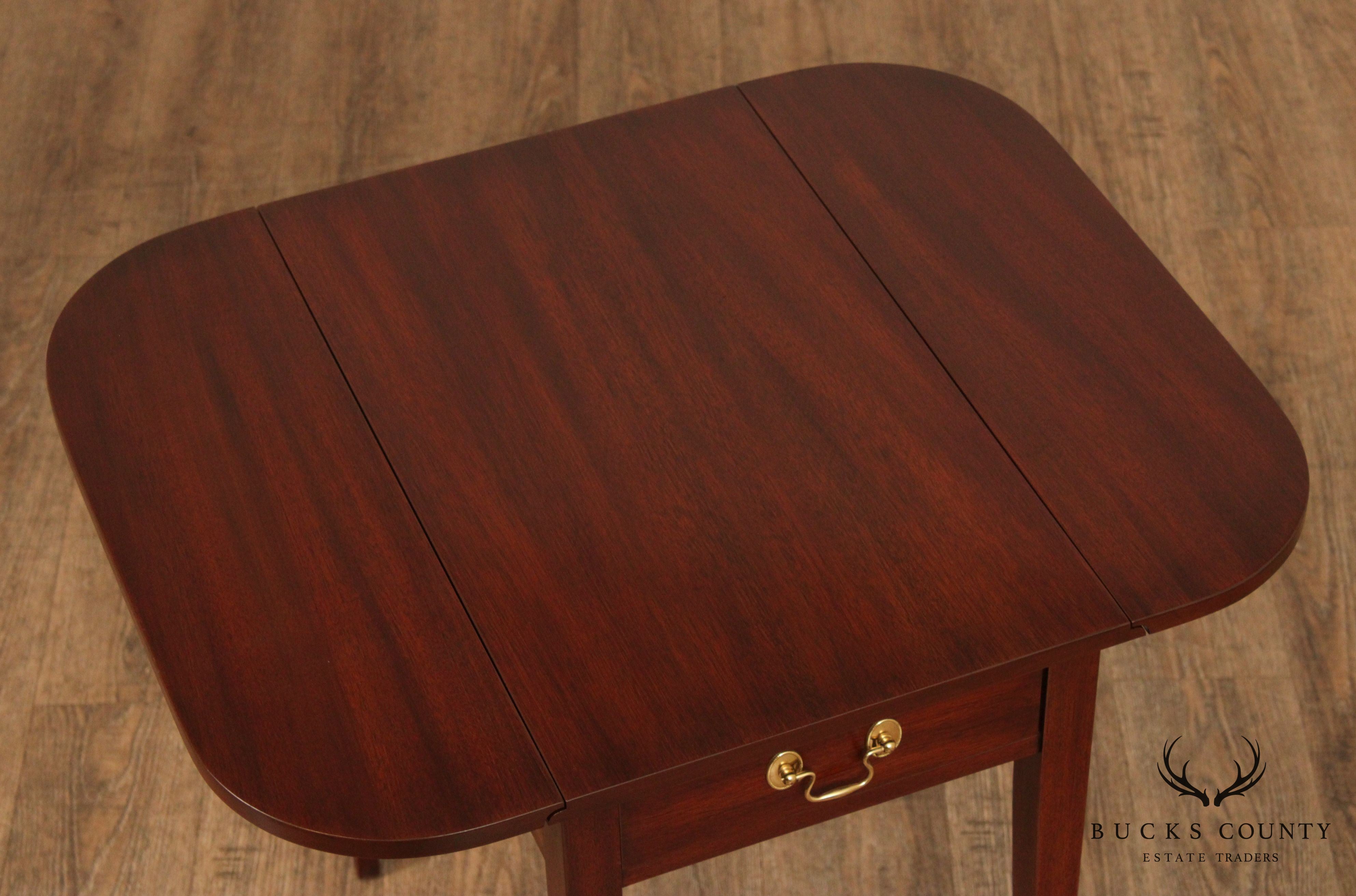 Henkel Harris Mahogany Drop Leaf Pembroke Table (B)