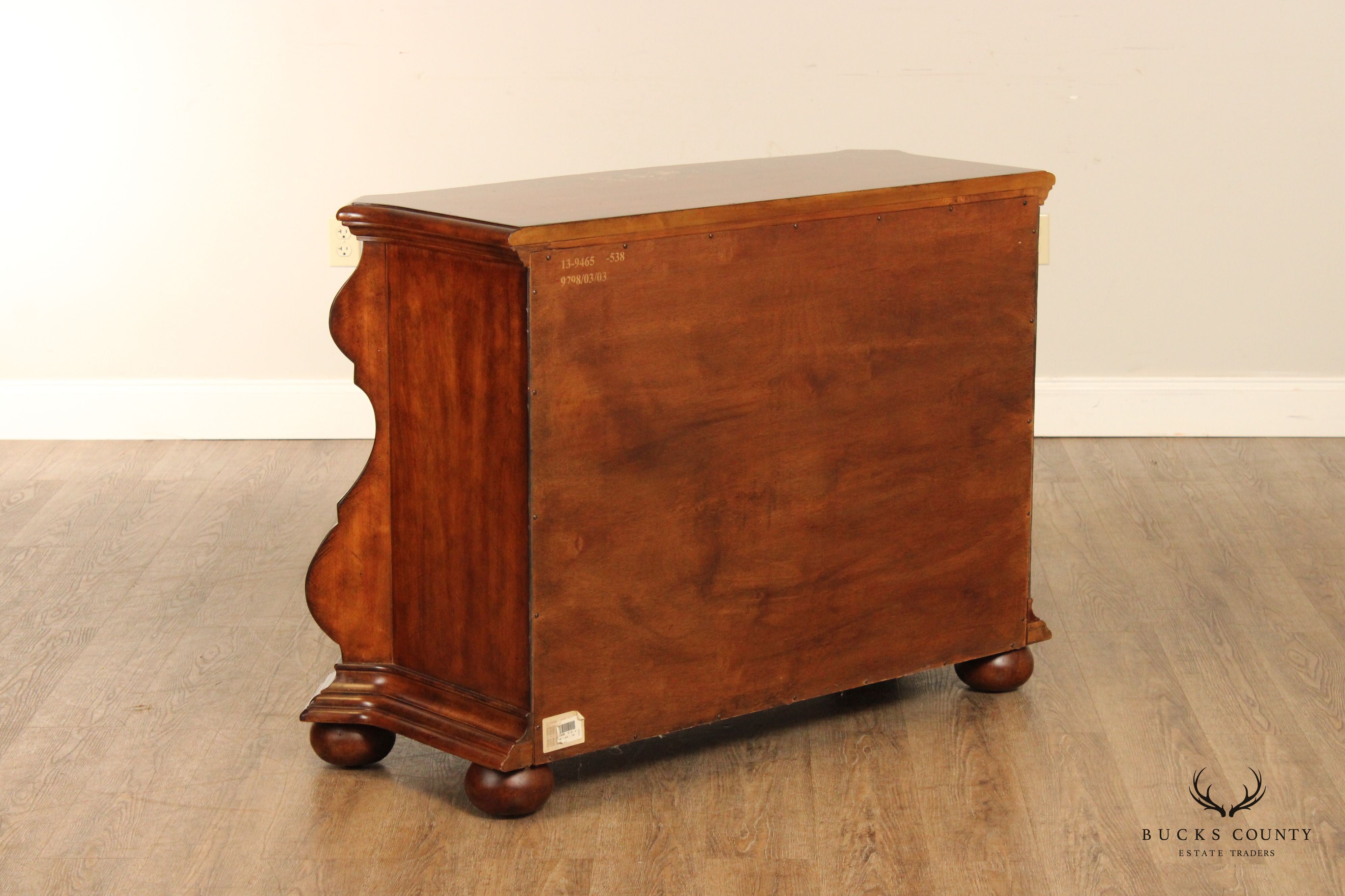 Ethan Allen Paint Decorated 'Tuscany' Bombe Chest