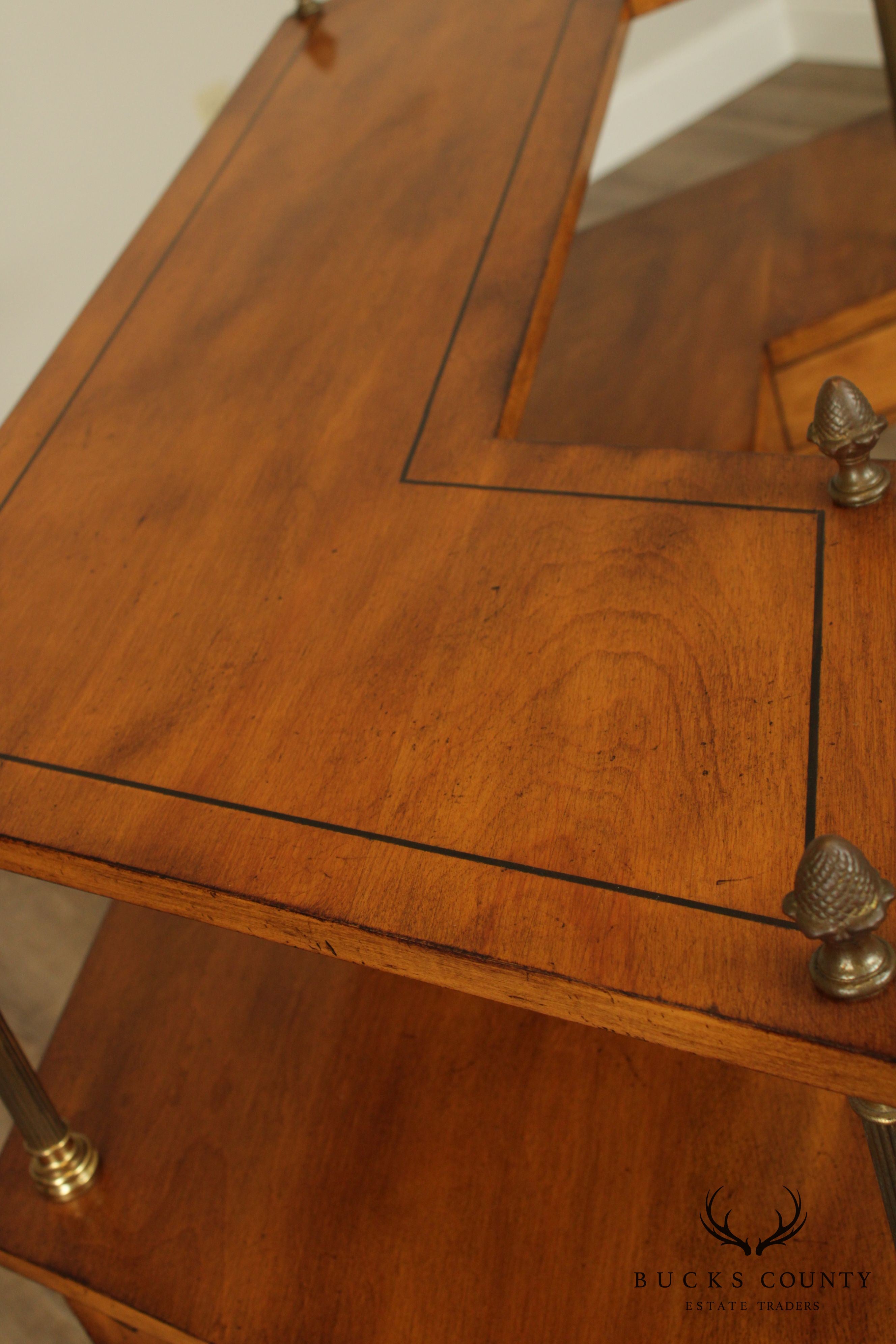 Mid Century Neo-Classical Style 2 Tier Custom Quality Server