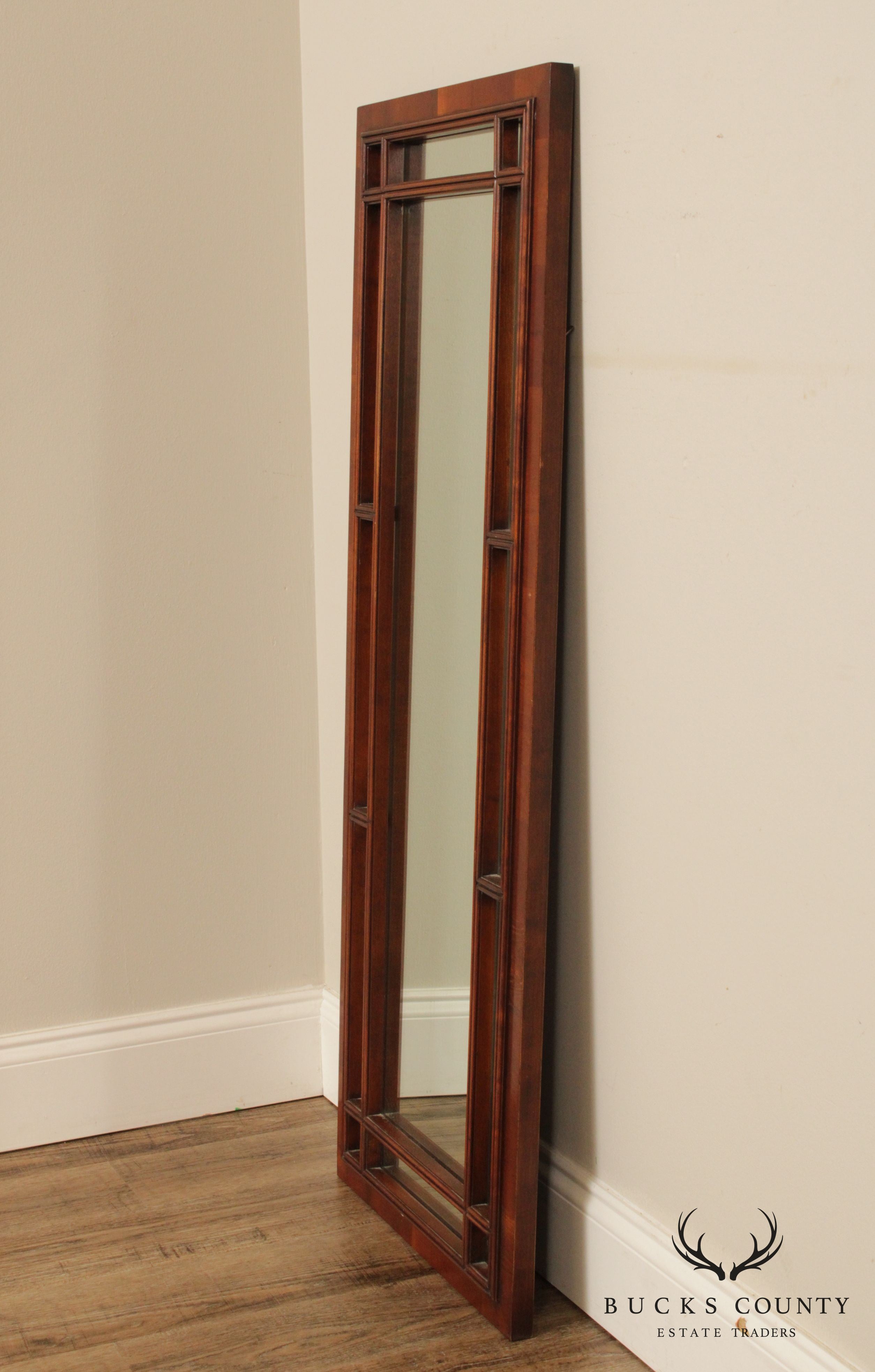Hekman Yew Wood Narrow Wall Mirror