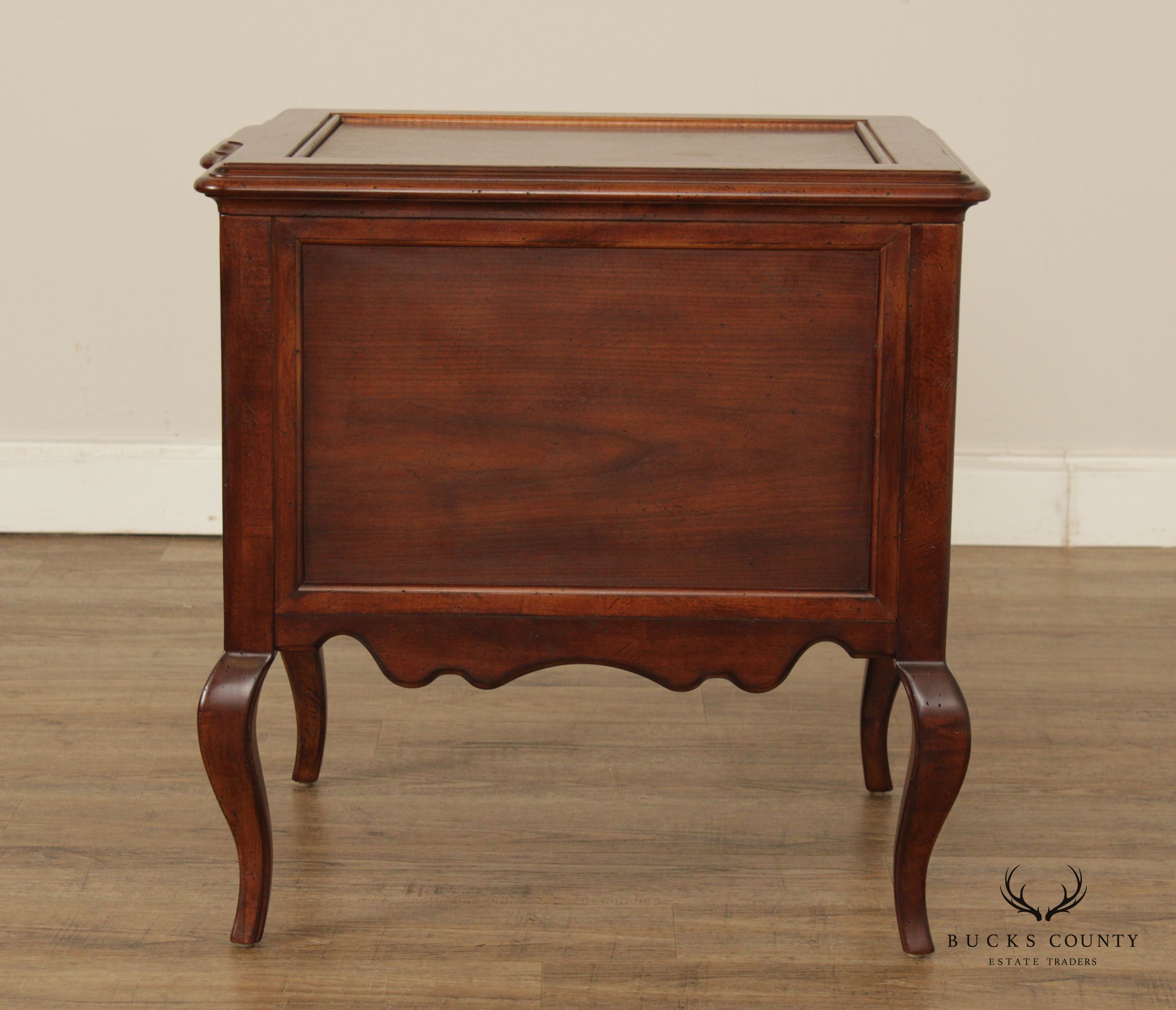CTH Sherrill Occasional French Style Three Drawer Side Table