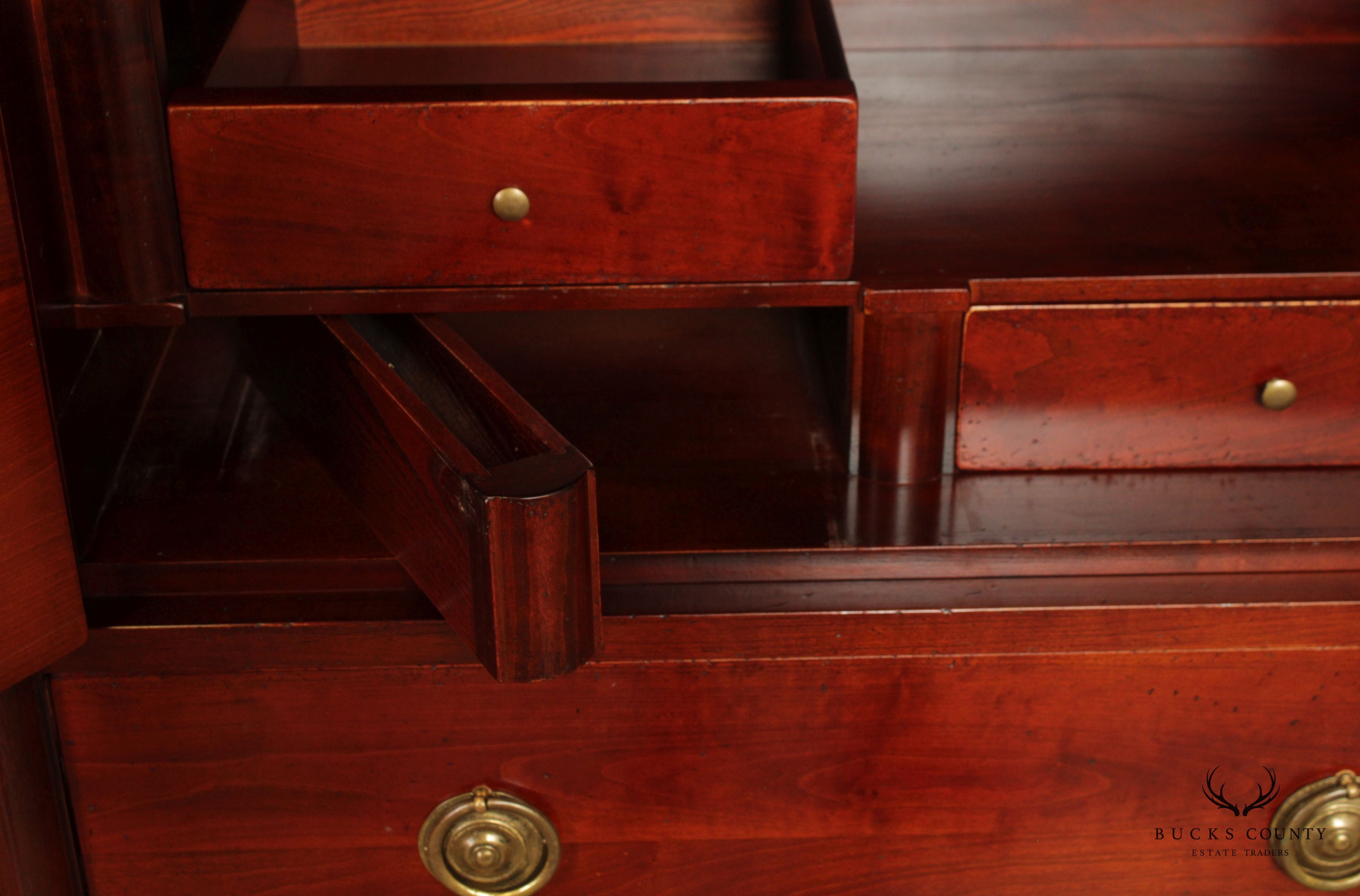 Quality French Cherry Butler's Tall Chest