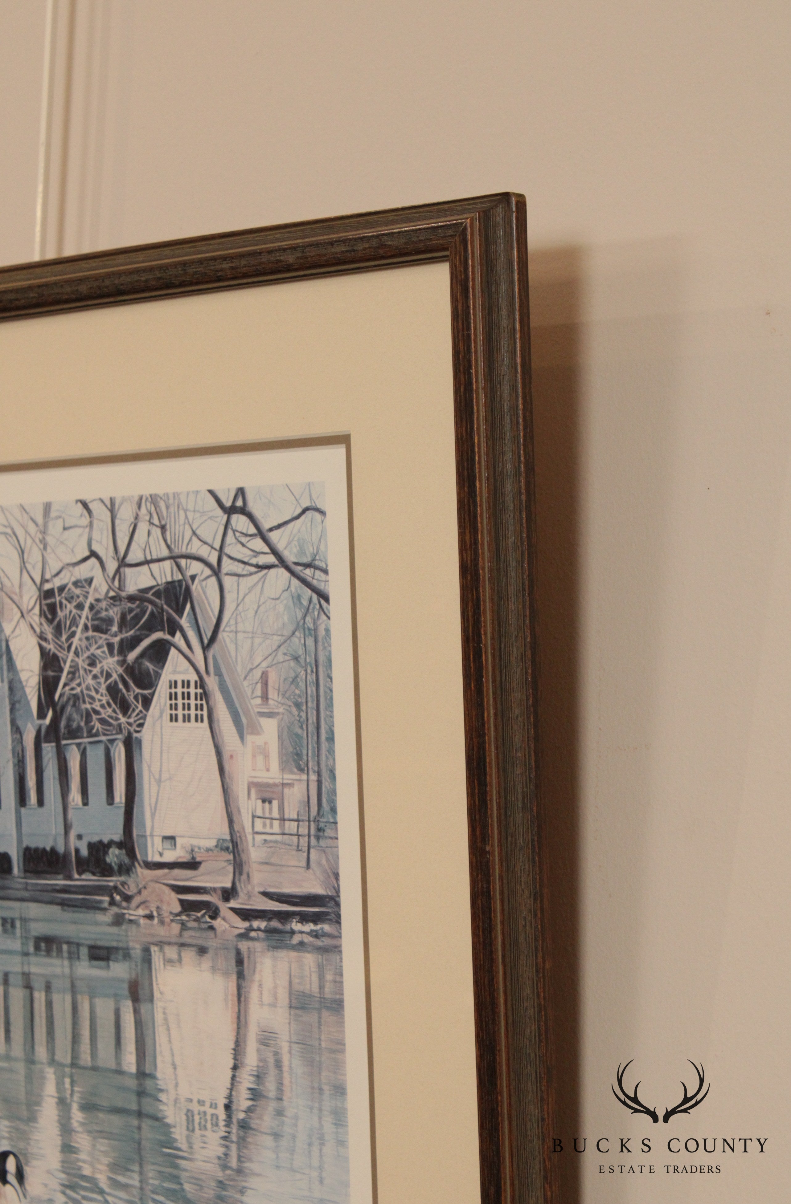 Nancy Weiser Pencil Signed Framed Print of Yardley Library