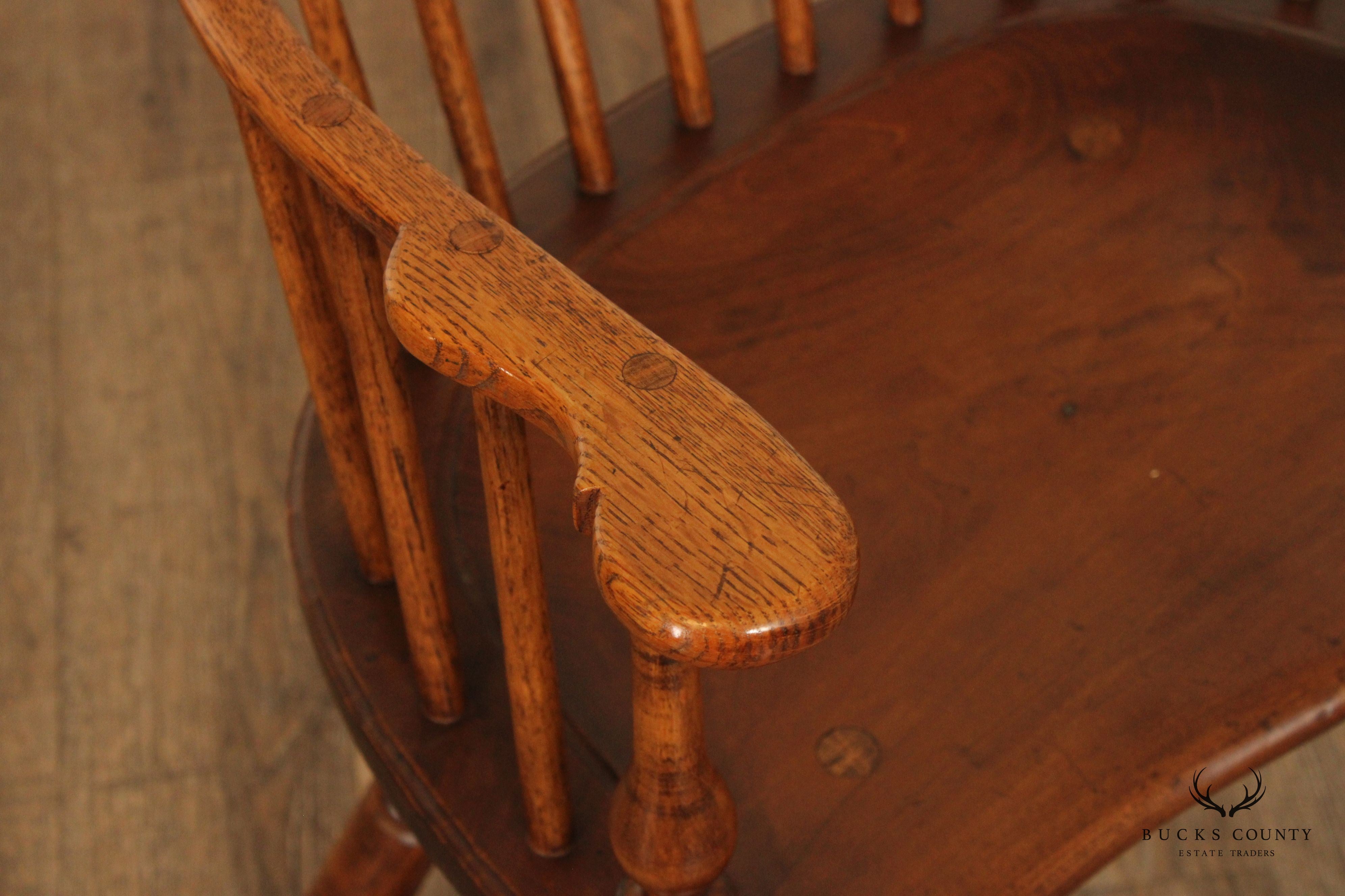 Custom Crafted Philadelphia Windsor Comb Back Windsor Armchair