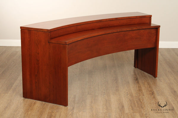 Stickley Solid Cherry Curved Gathering Island