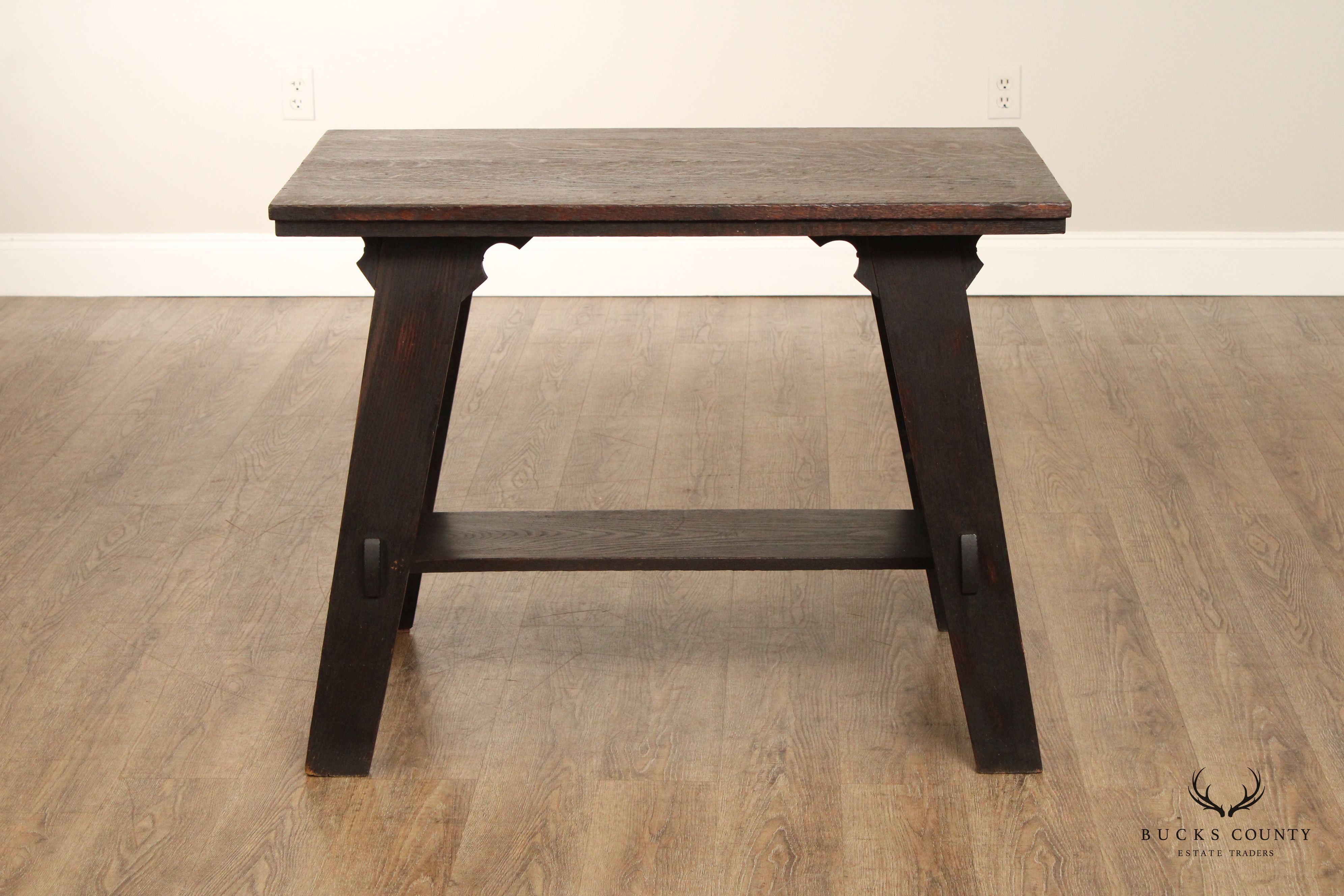Lestershire Furniture Co. Mission Oak Library Table