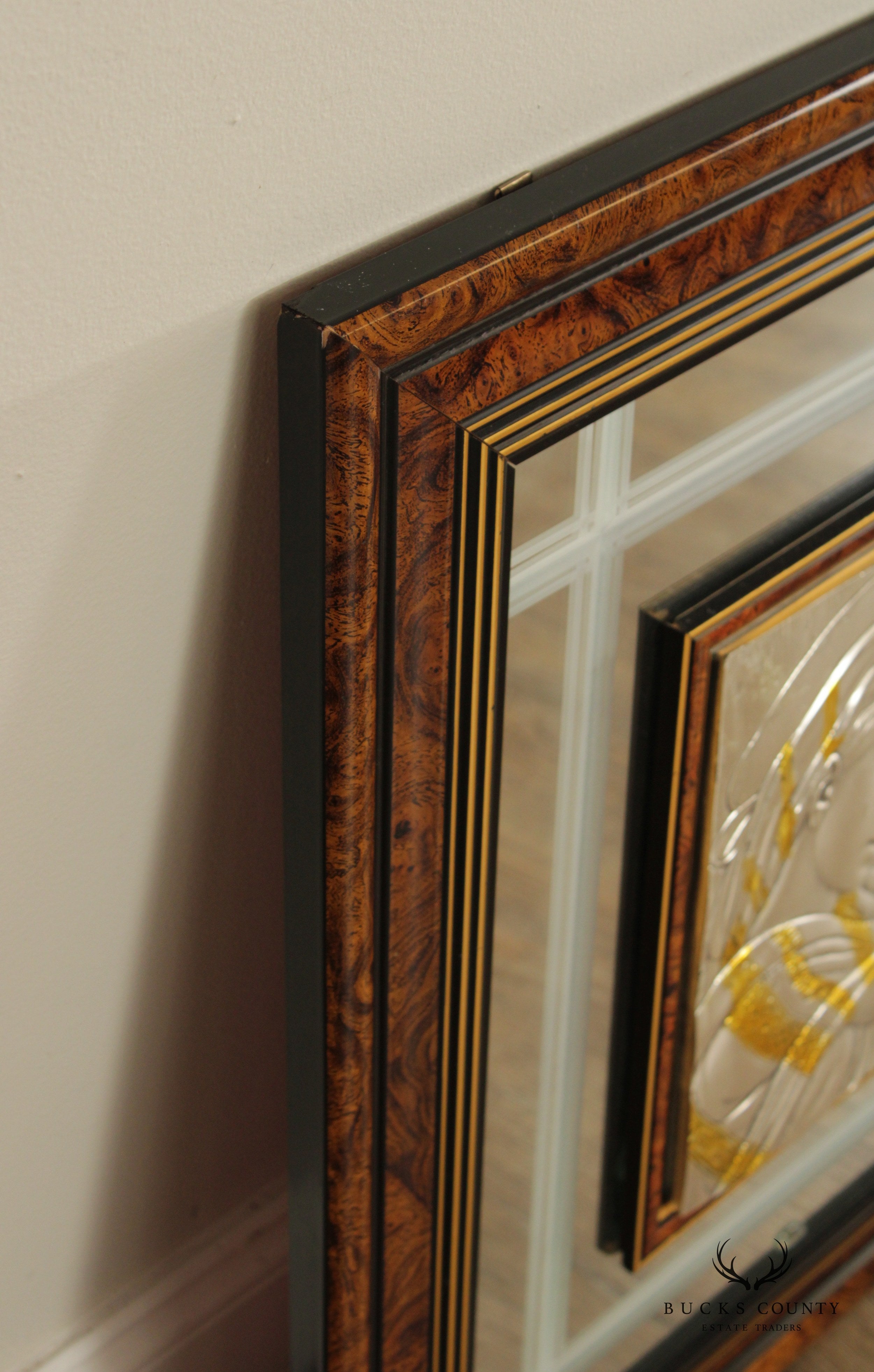 Vintage Italian Madonna and Child Sterling Silver Art, Framed