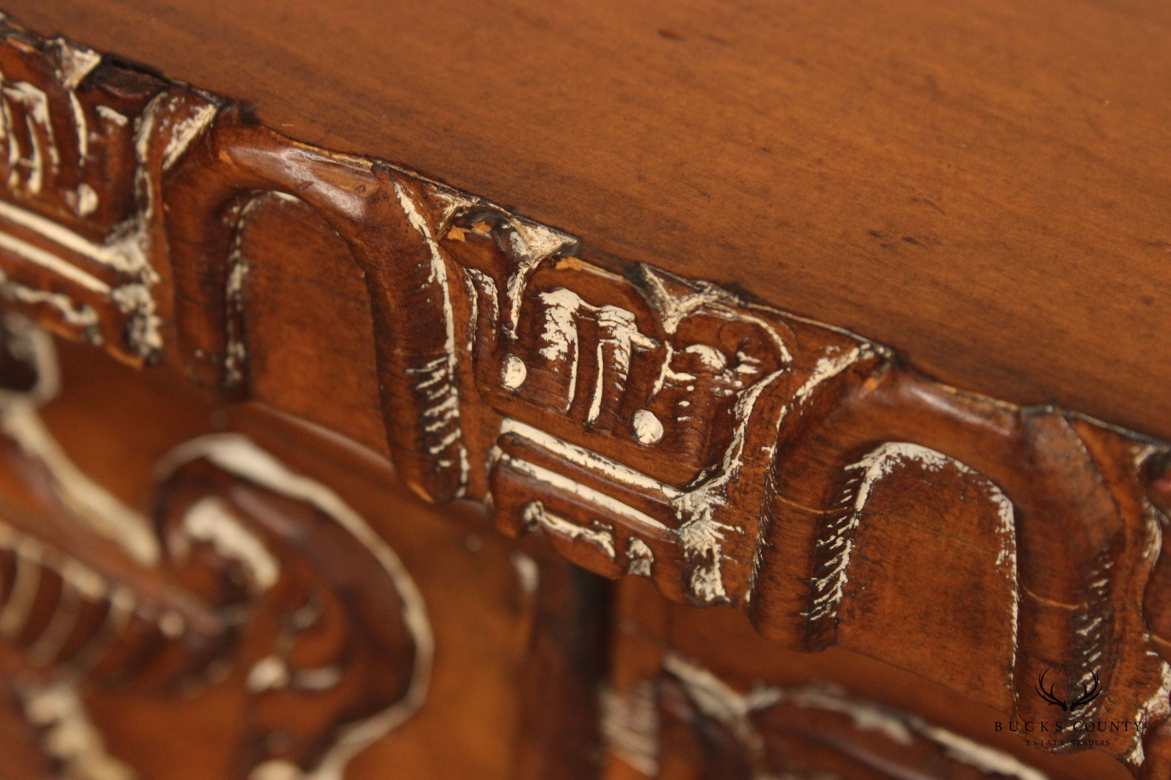 Adam Style Demilune Console Cabinet