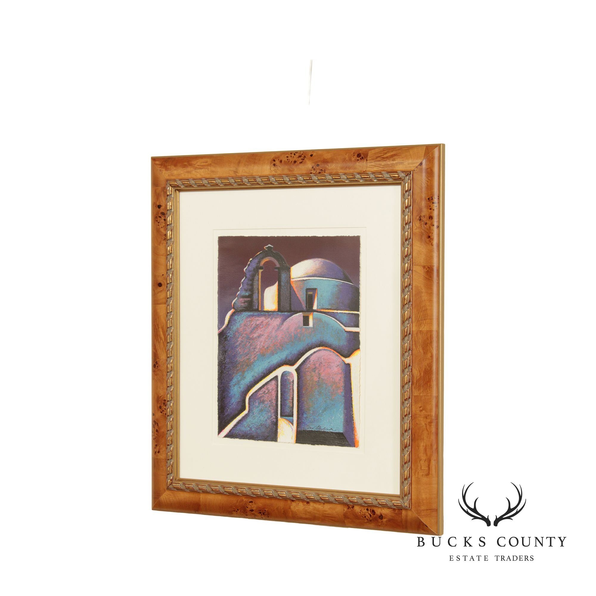 Igor Medvedev 'Byzantium' Serigraph Print, Custom Framed