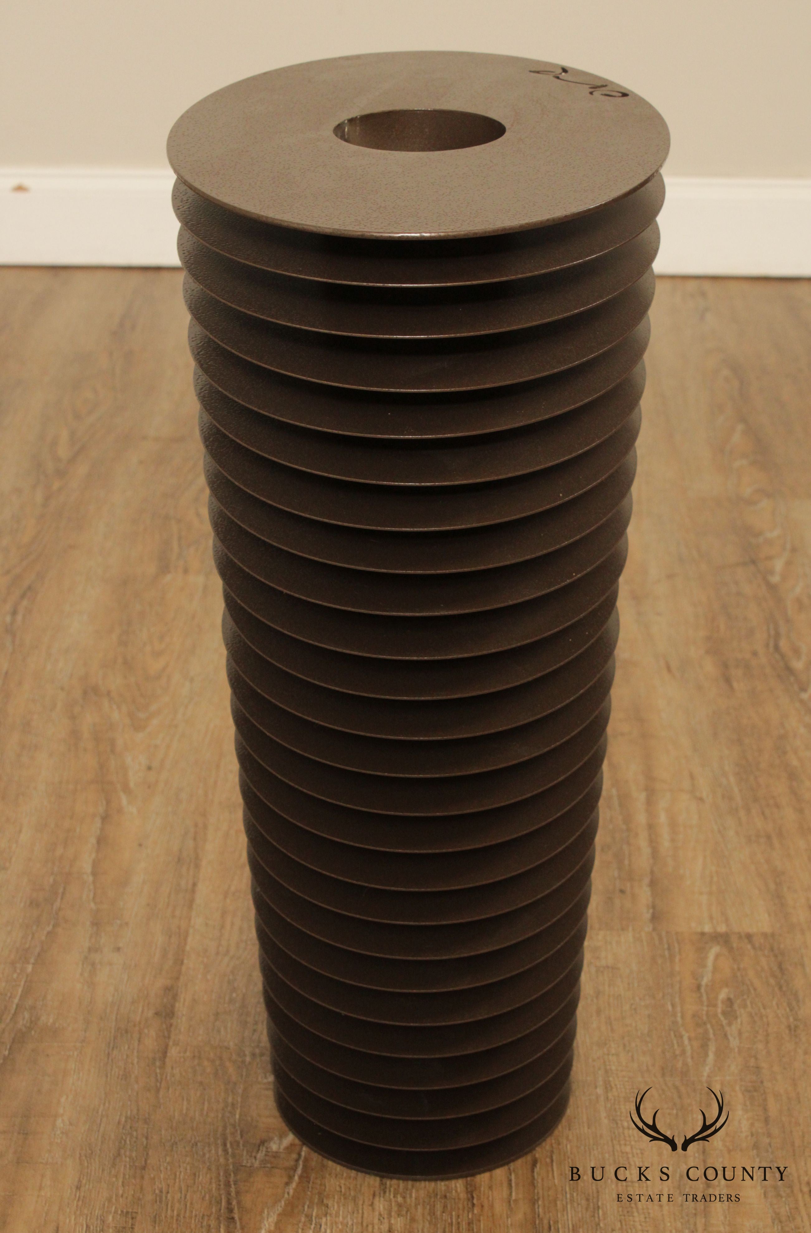 Industrial Form Post Modern Sculpture, Signed 'Ore'