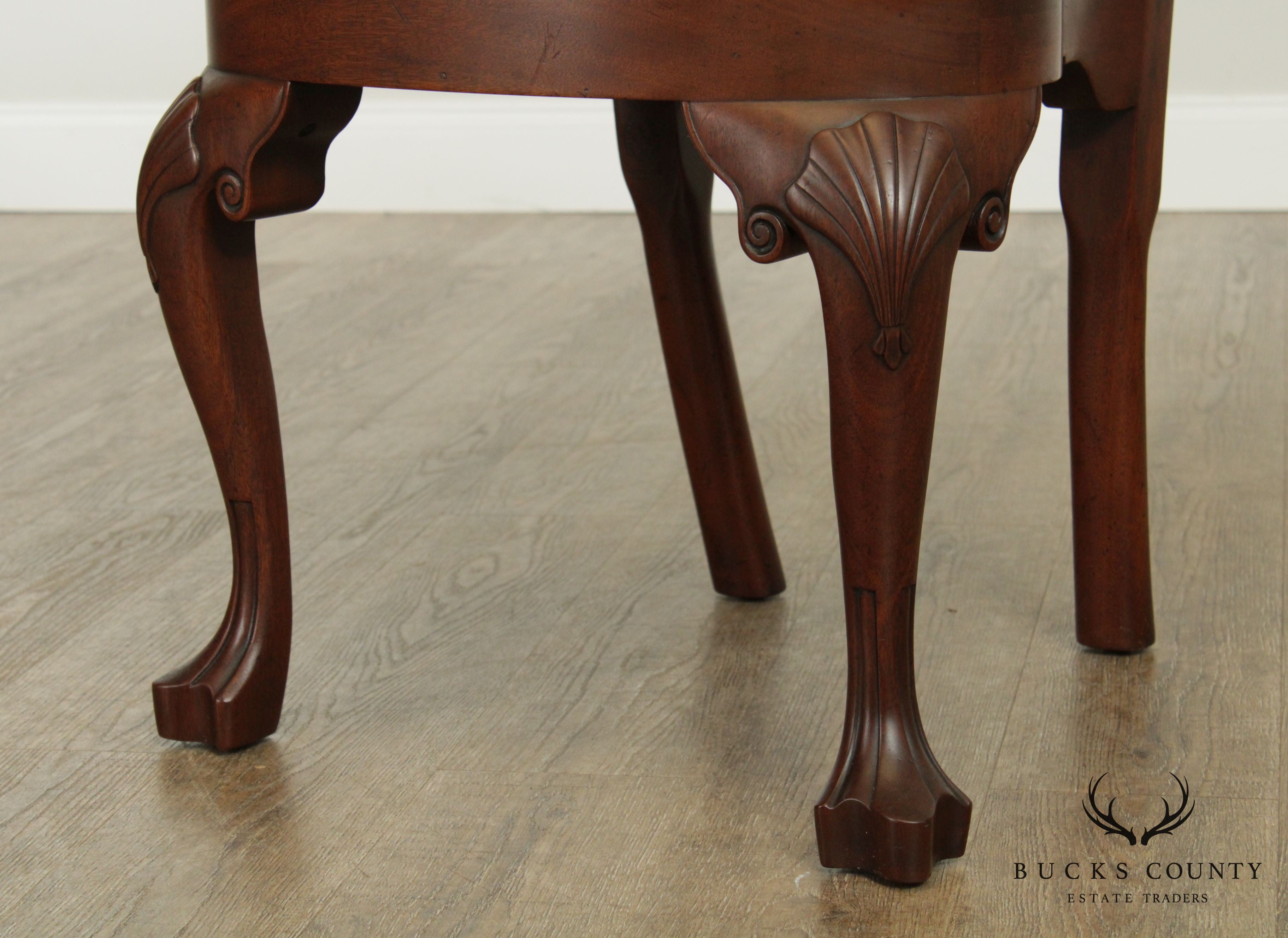 Kittinger Colonial Williamsburg Mahogany Set 6 Queen Anne Dining Chairs