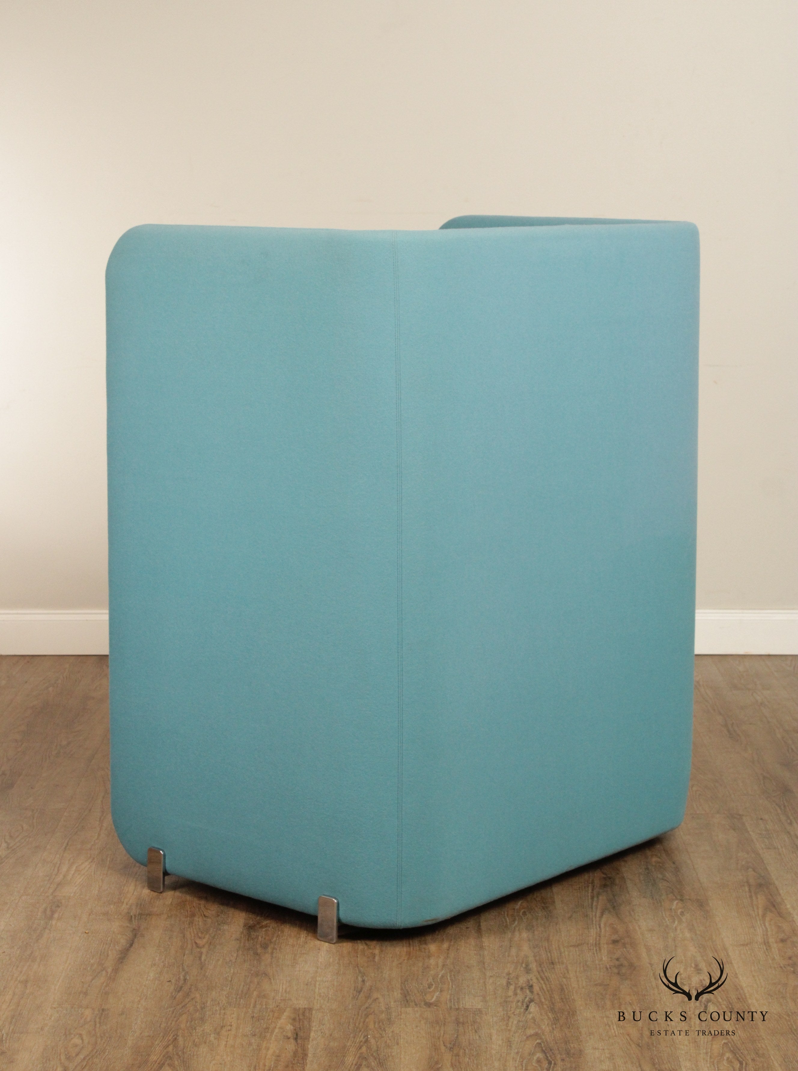 Bernhardt Modern Pair of 'Code' Privacy Wall Lounge Chairs