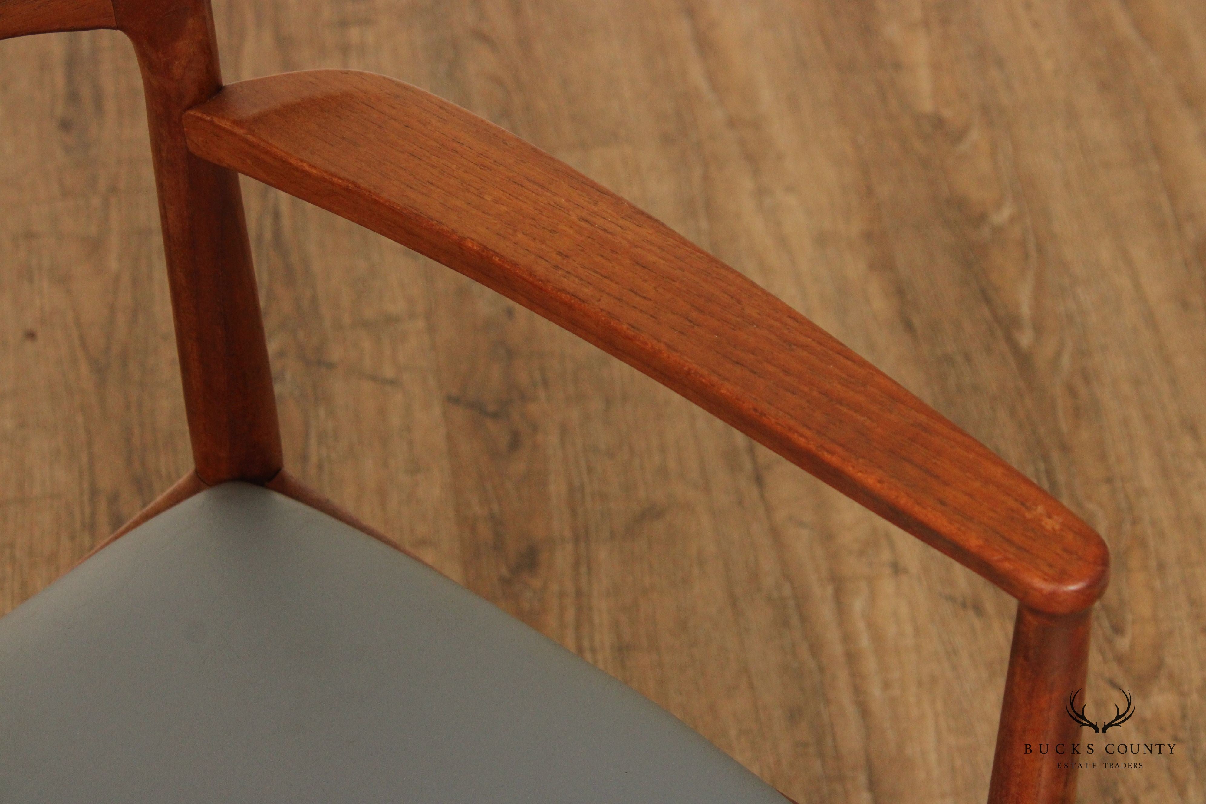 K.S. Møbler Danish Modern Set of Four Teak Dining Chairs