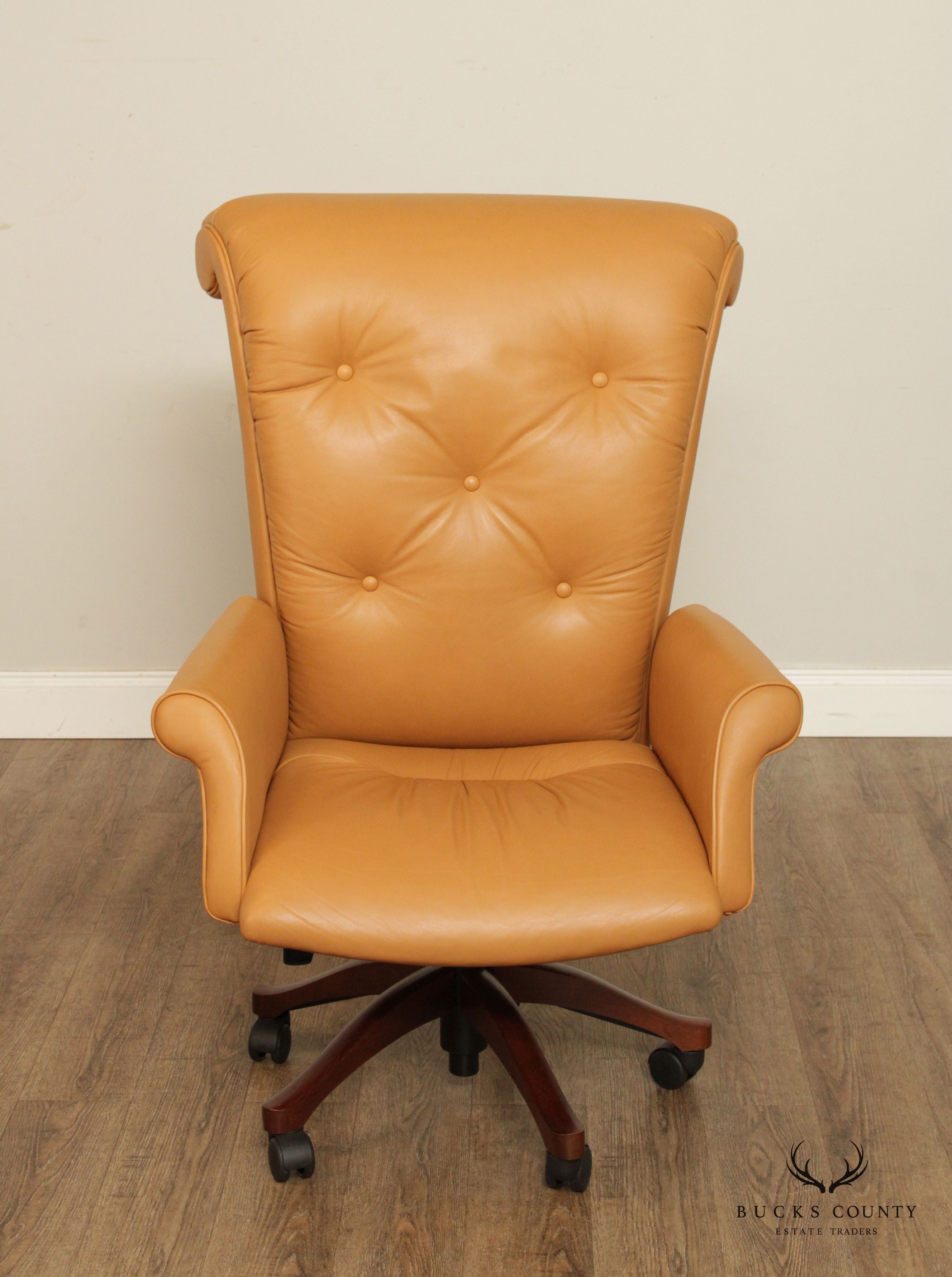 Leathercraft Tufted Leather Executive Office Armchair (L)