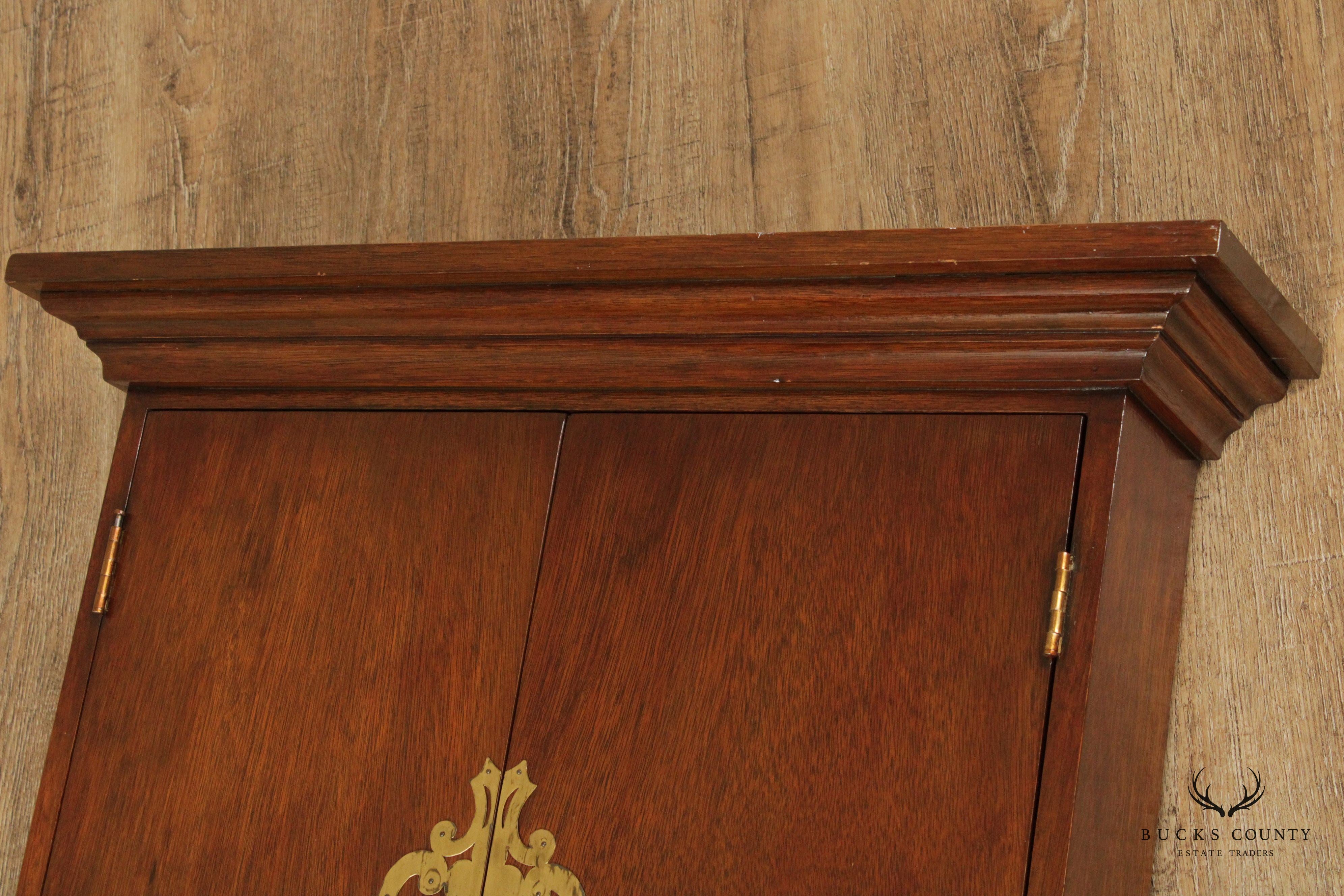 Vintage Mahogany Wall-Mounted Medicine or Spice Cabinet