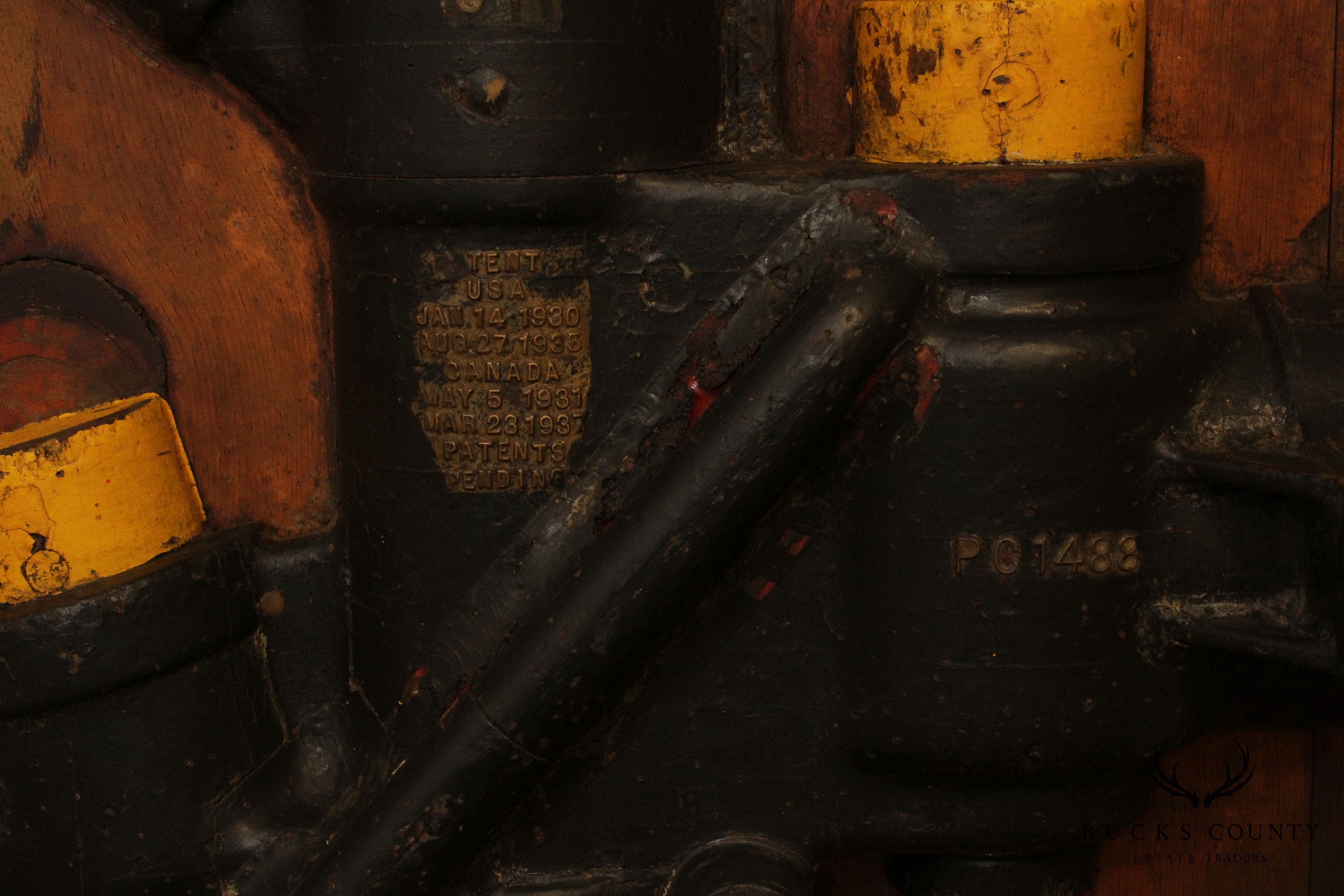 Pair of Vintage Industrial Assemblage Art