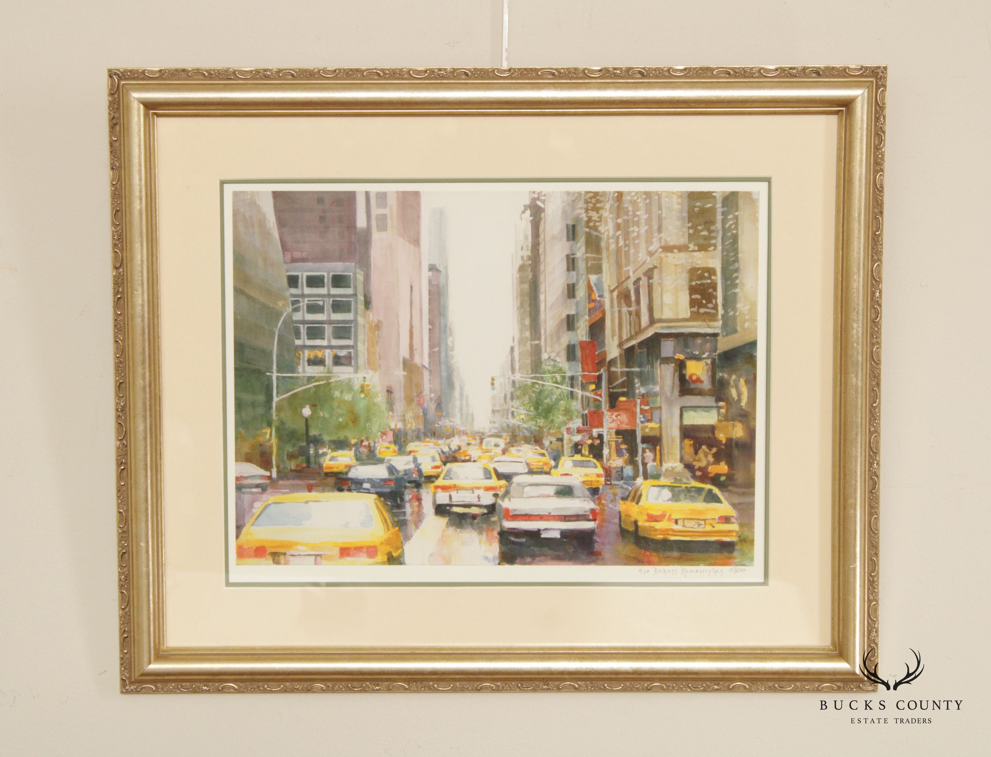 Urban Street Scene Limited Edition Art Print by Eva Ramanuska