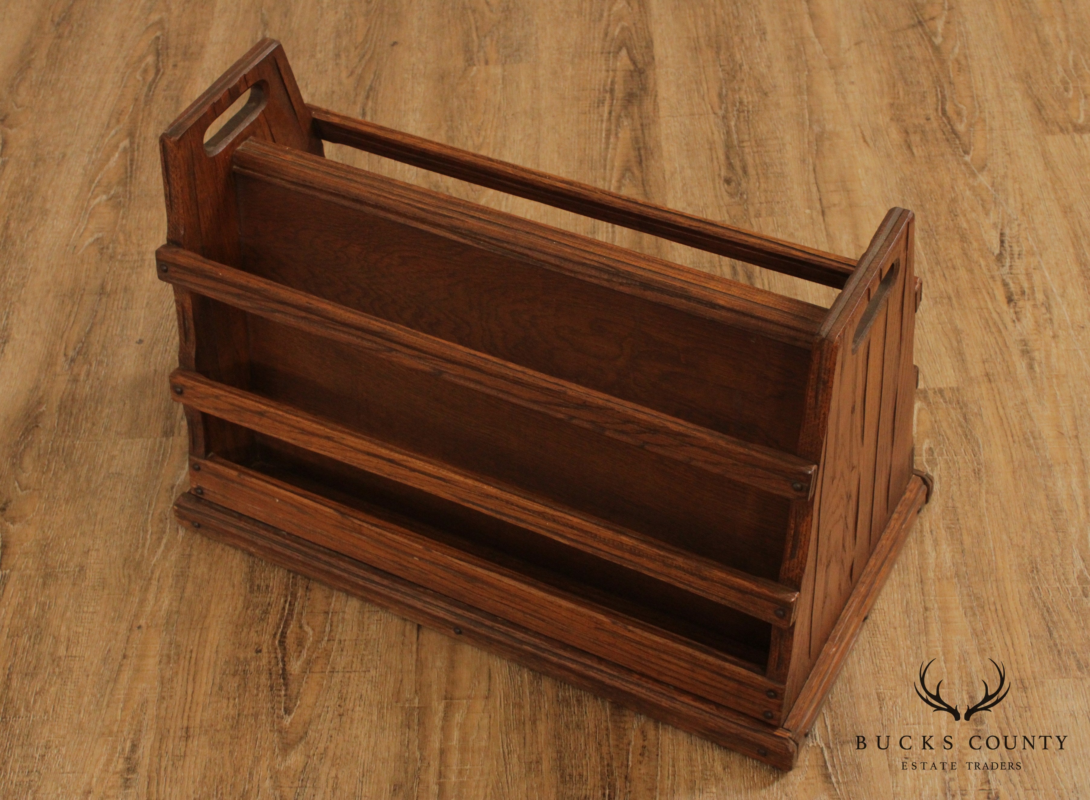 Brandt Ranch Oak Vintage Magazine Stand