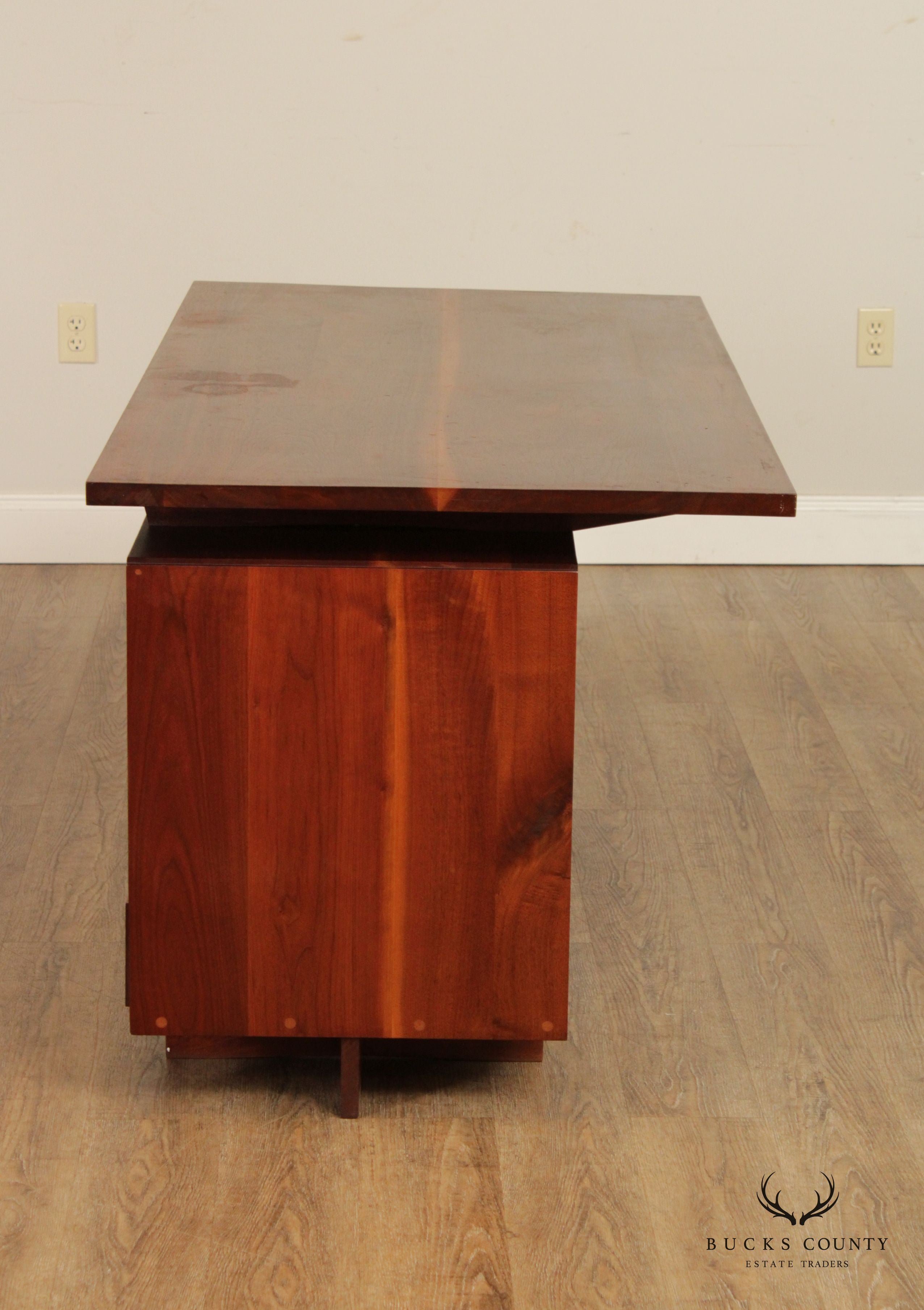 George Nakashima Studio Walnut Double Pedestal Desk