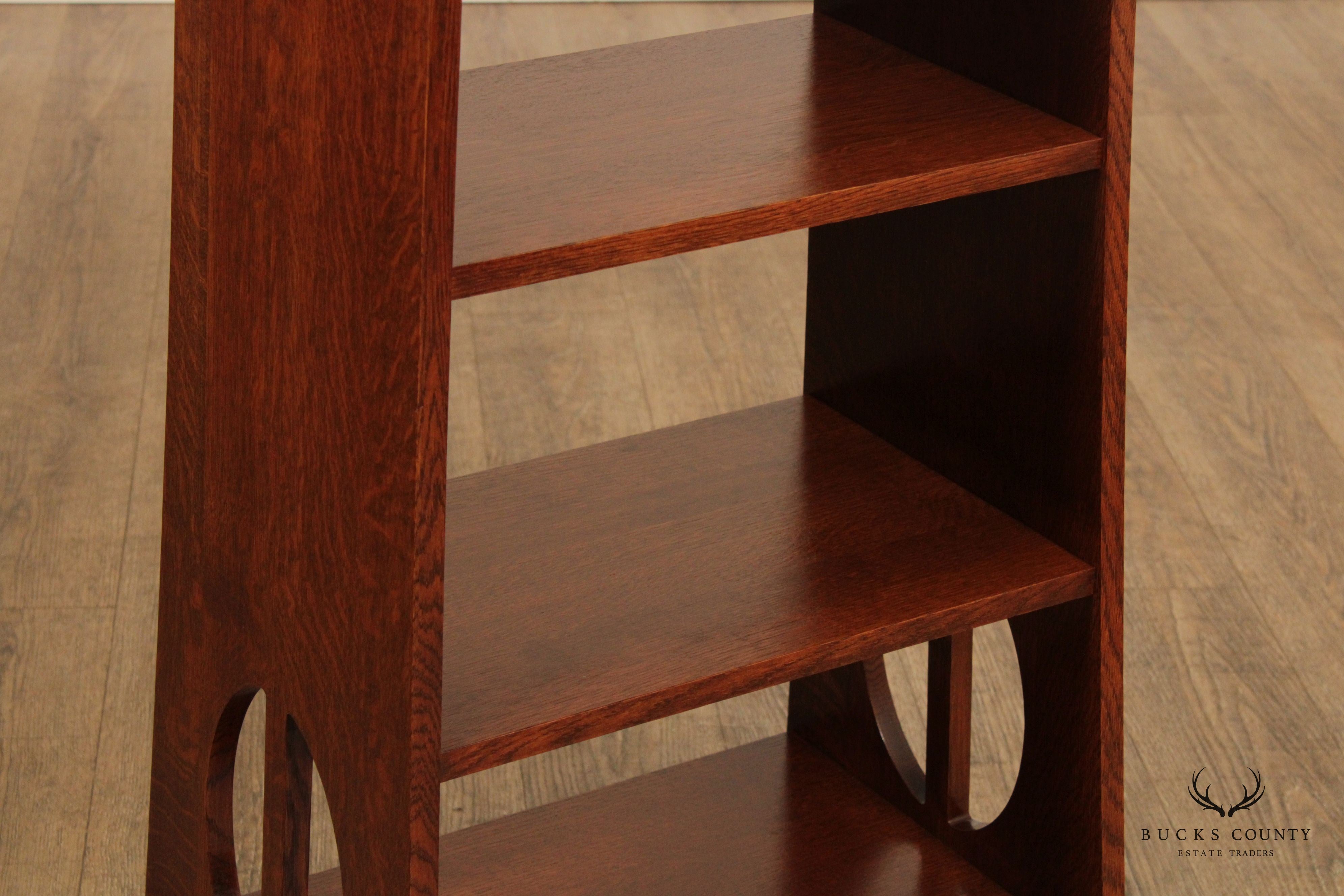 Stickley Mission Collection Oak Limbert Magazine Stand Bookcase