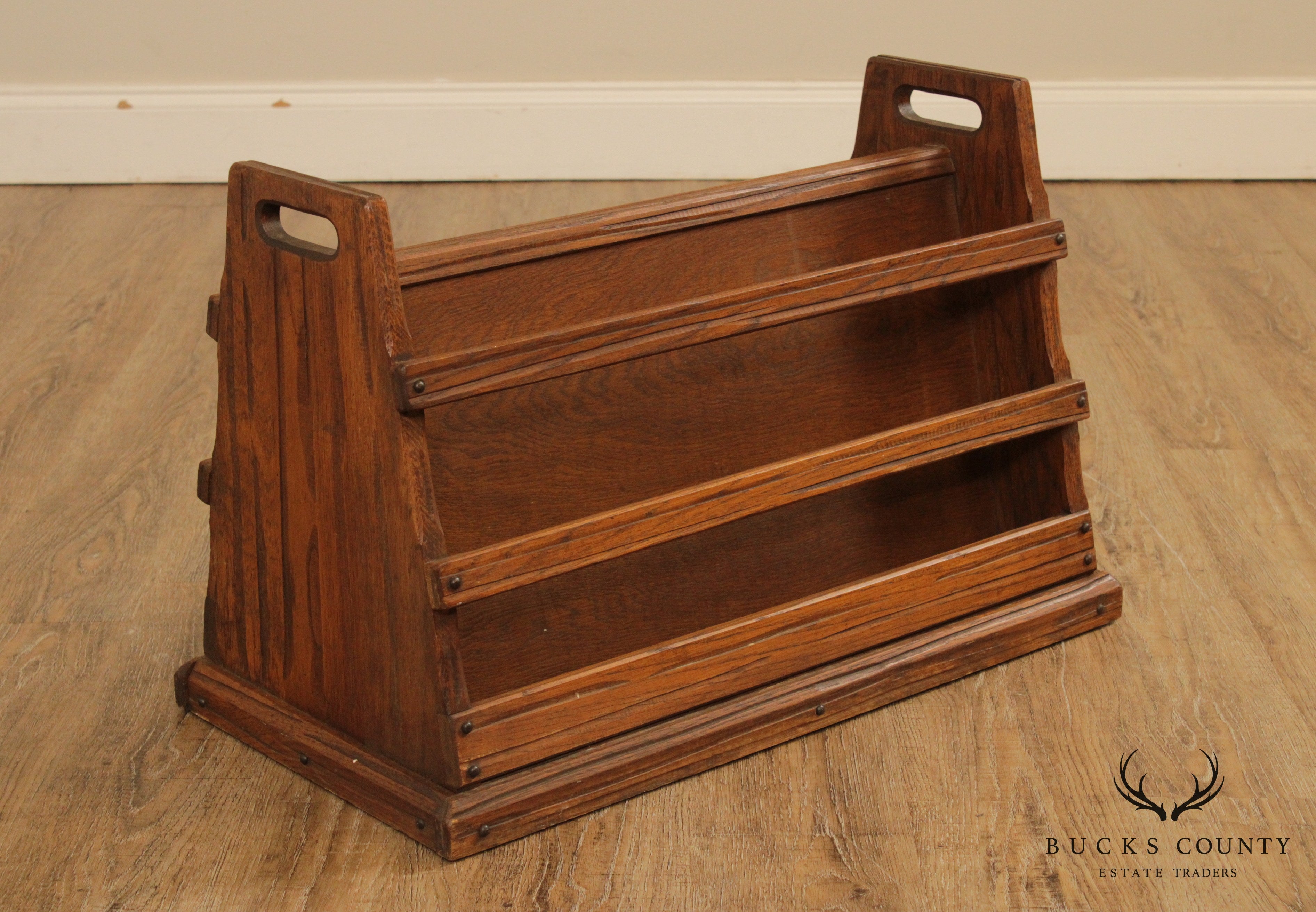 Brandt Ranch Oak Vintage Magazine Stand