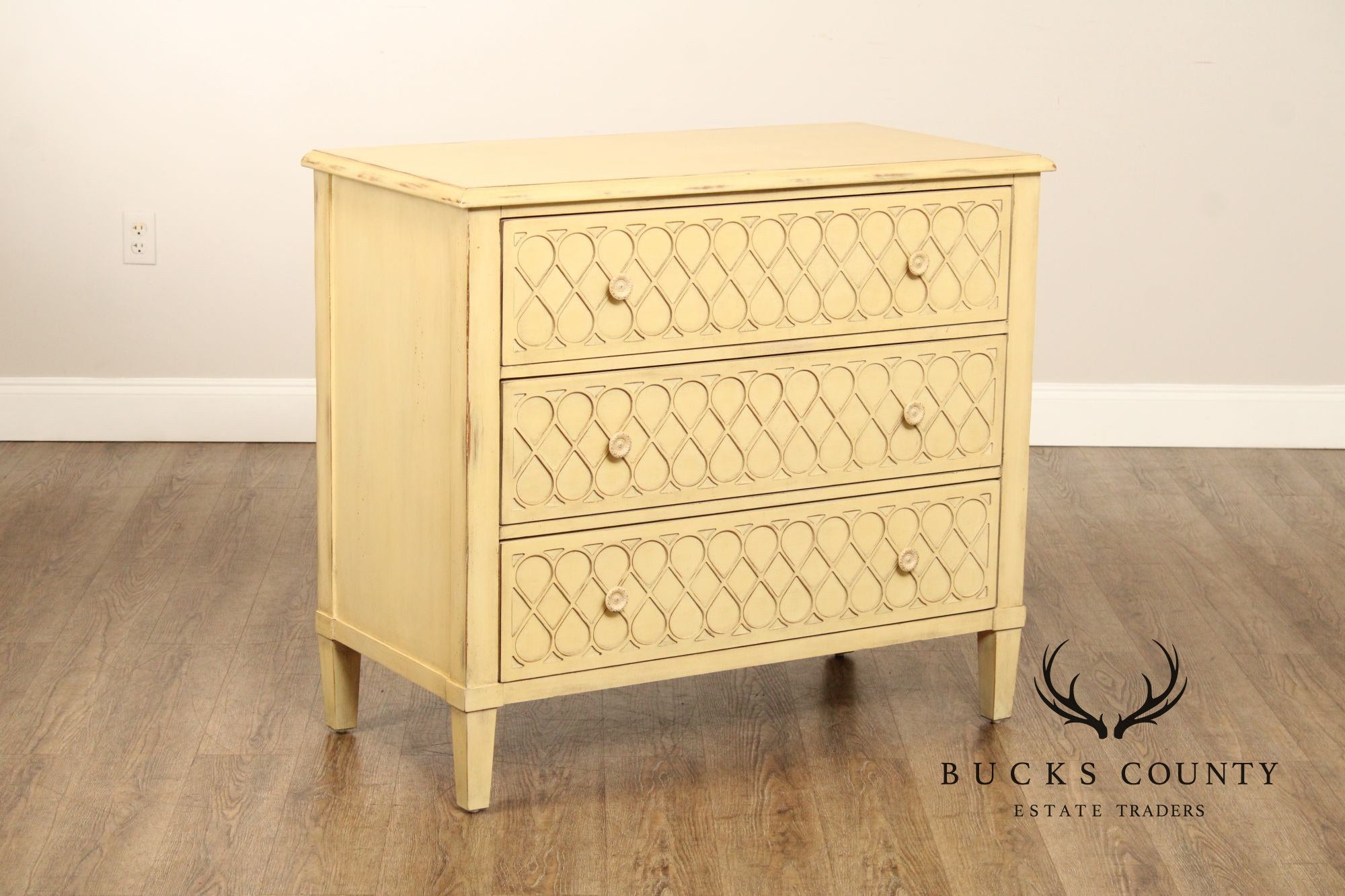 Hooker Furniture 'Melange' Pair of Latticefront Chests