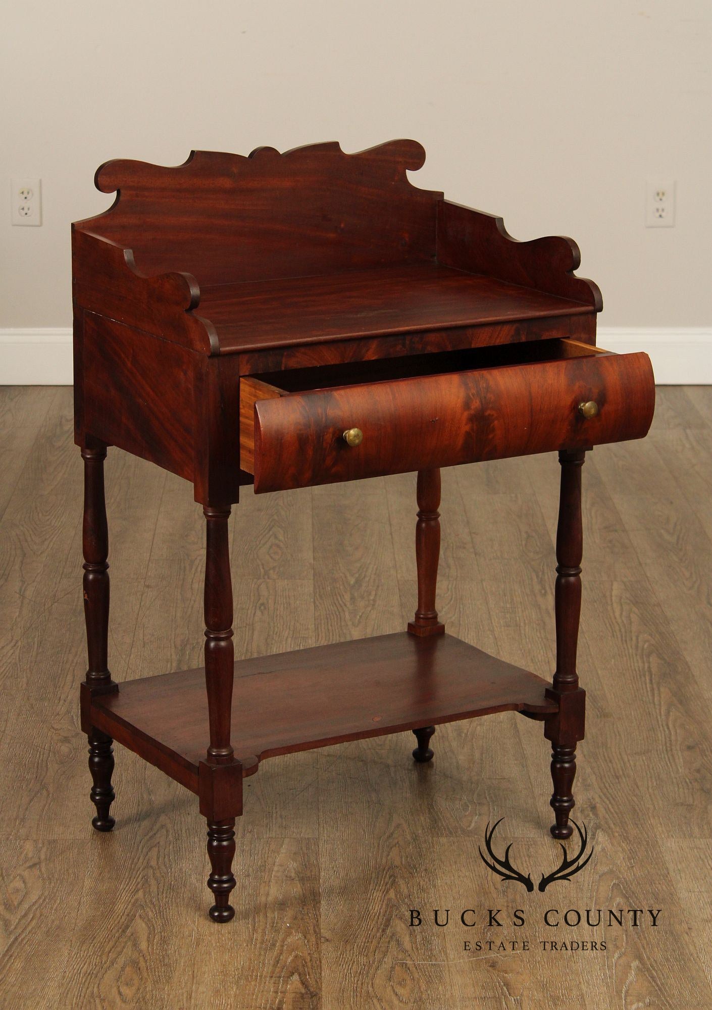 Antique American Empire Mahogany Wash Stand