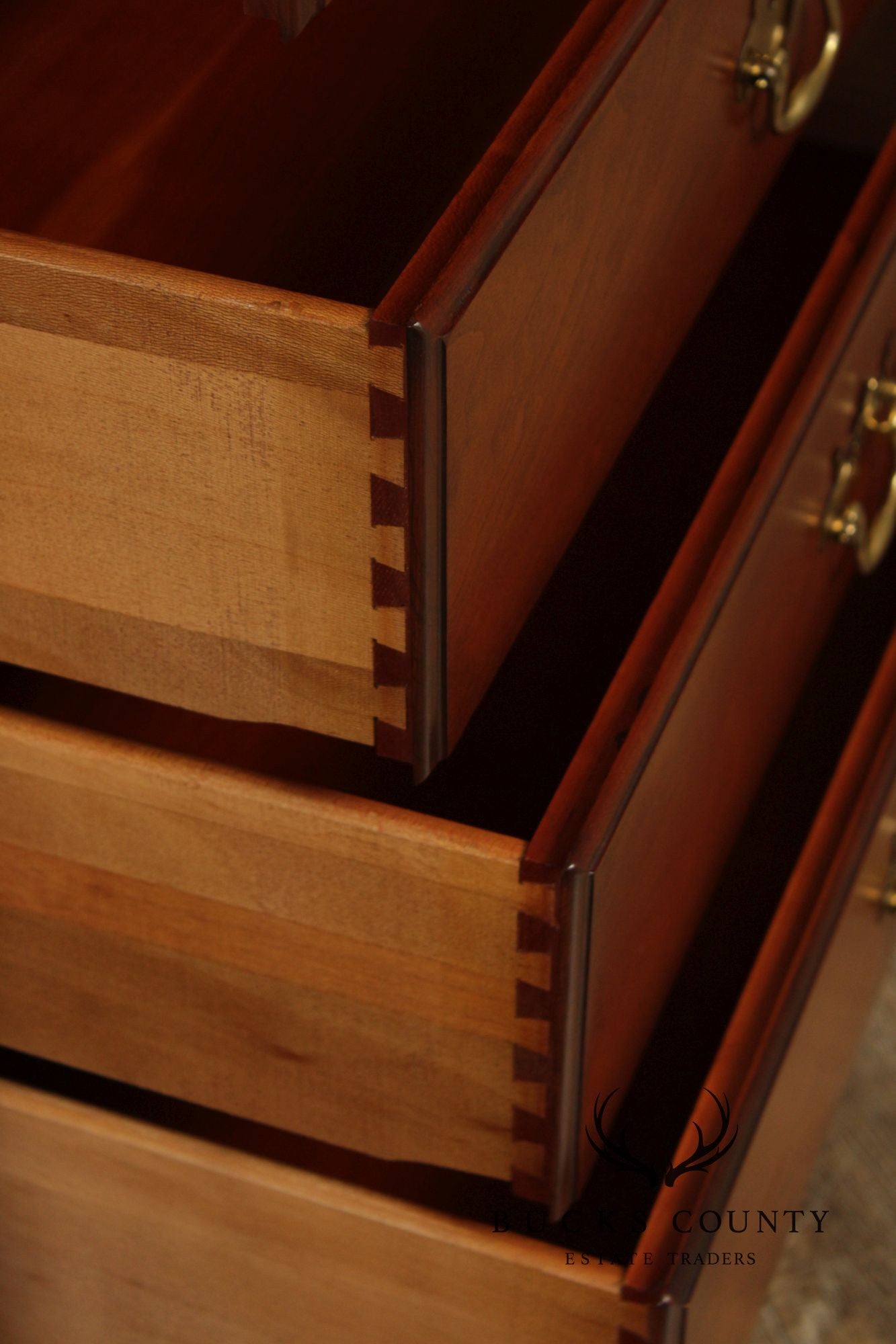 Pennsylvania House Cherry Chippendale Style China Cabinet