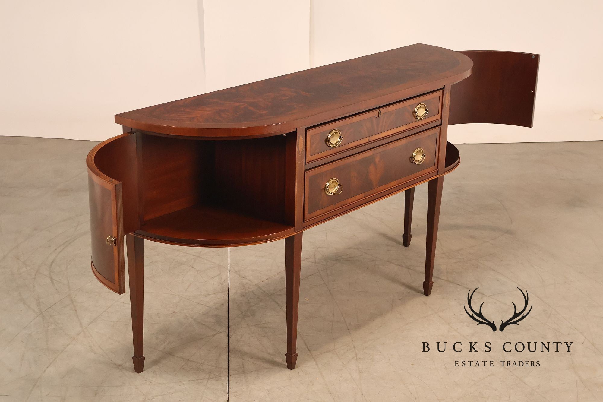 Hekman Copley Place Mahogany Inlaid Dining Buffet Server