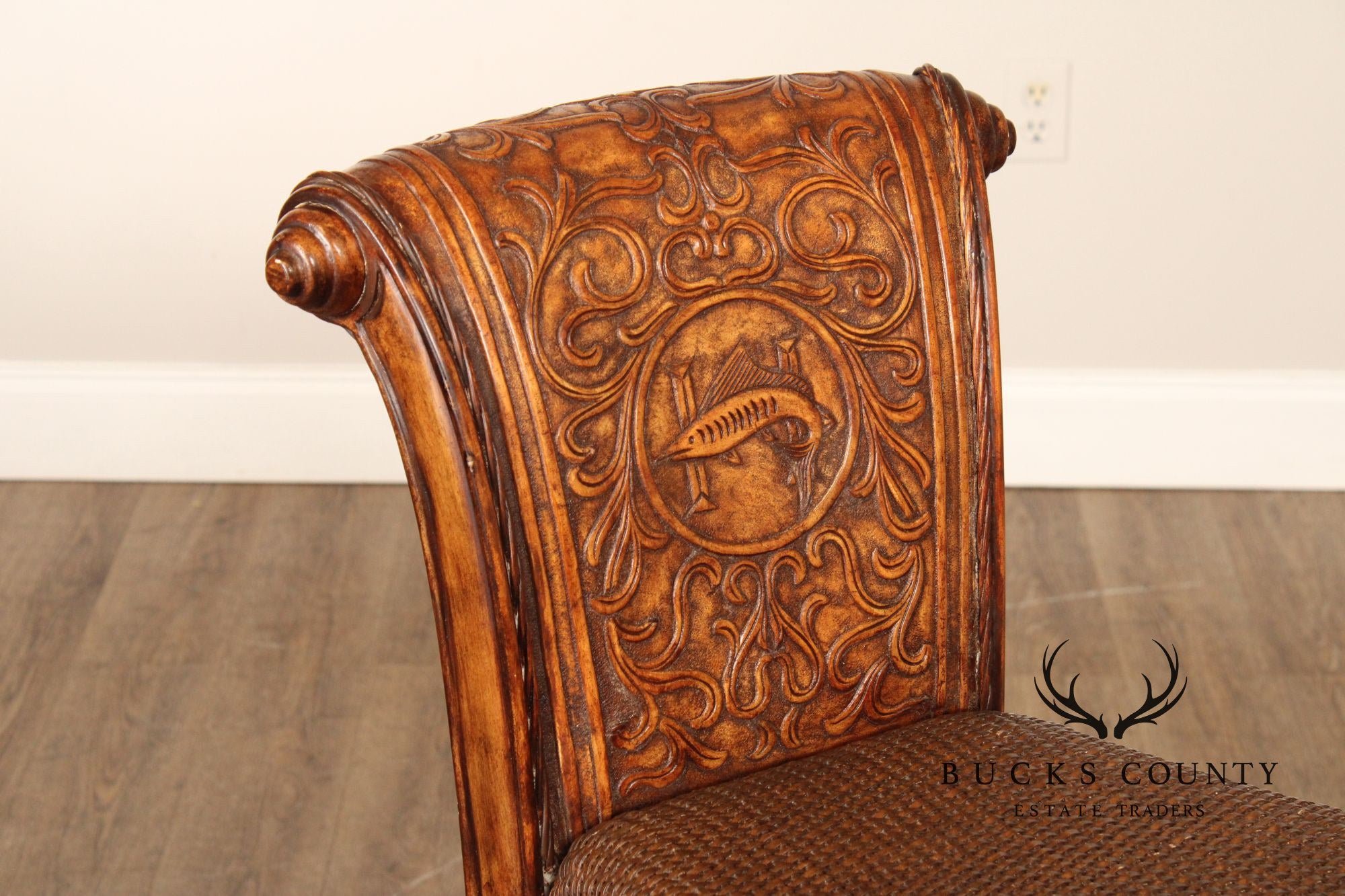 Thomasville Ernest Hemingway Slant Front Writing Desk and Chair